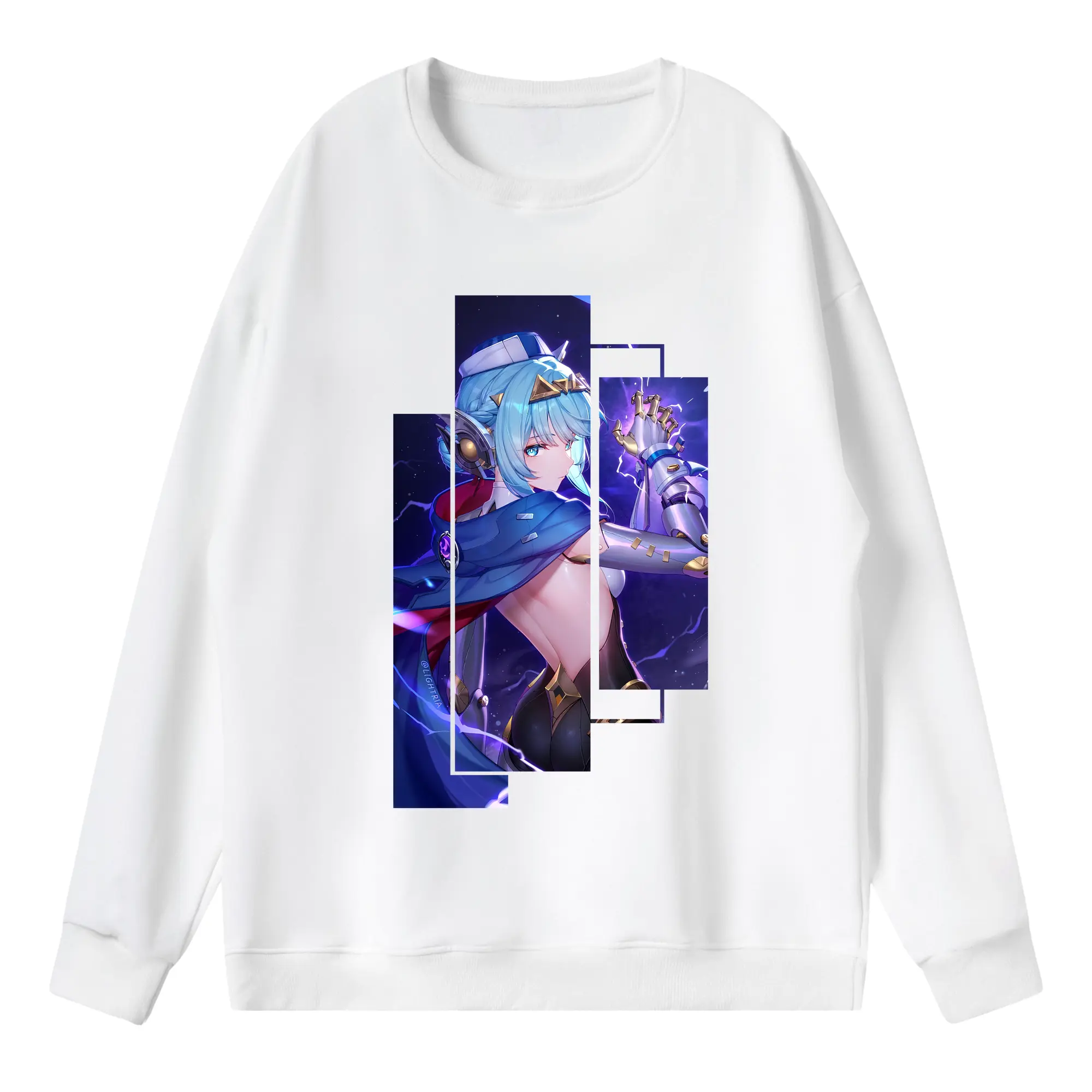 原 神 グッズ イネファ - 薄手 クルーネック スウェット 裏毛260g · ポリエステル 春秋向け カジュアル 男女兼用 · トレーナー デイリー スポーツ 散歩に最適