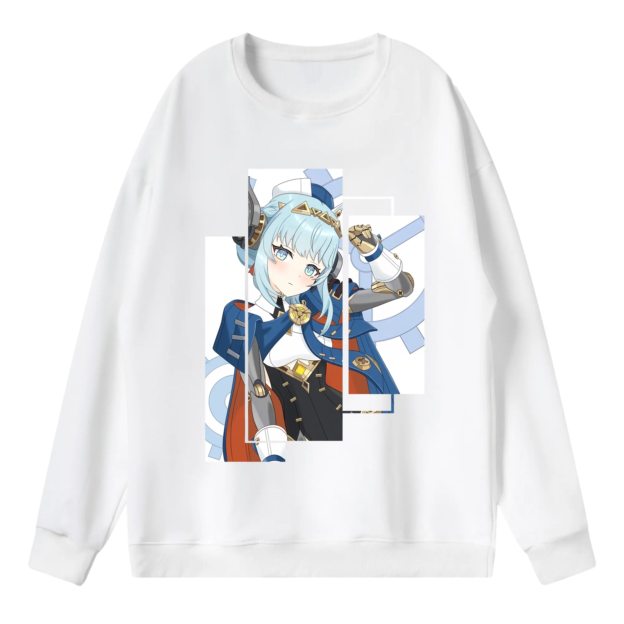 原 神 グッズ イネファ - 薄手 クルーネック スウェット 裏毛260g · ポリエステル 春秋向け カジュアル 男女兼用 · トレーナー デイリー スポーツ 散歩に最適