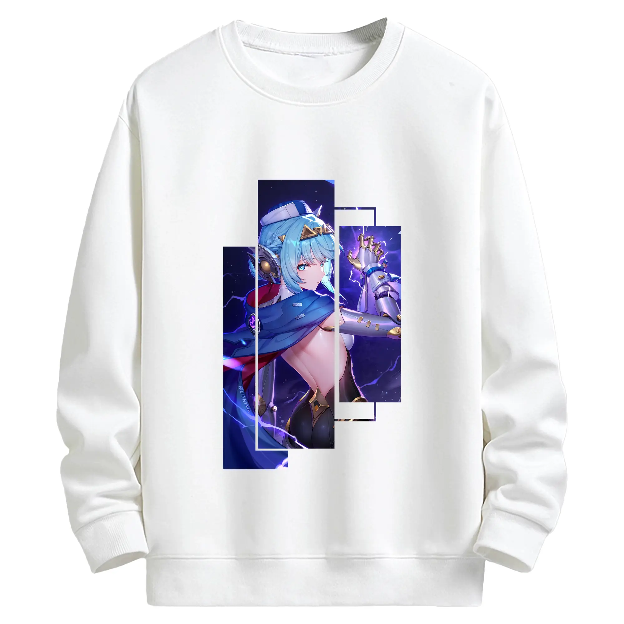 原 神 グッズ イネファ - キッズ クルーネックスウェットシャツ ・ フロントプリント ・ 綿80％ ポリエステル20％ ・ 快適 通学 スポーツ 日常使い お散歩用