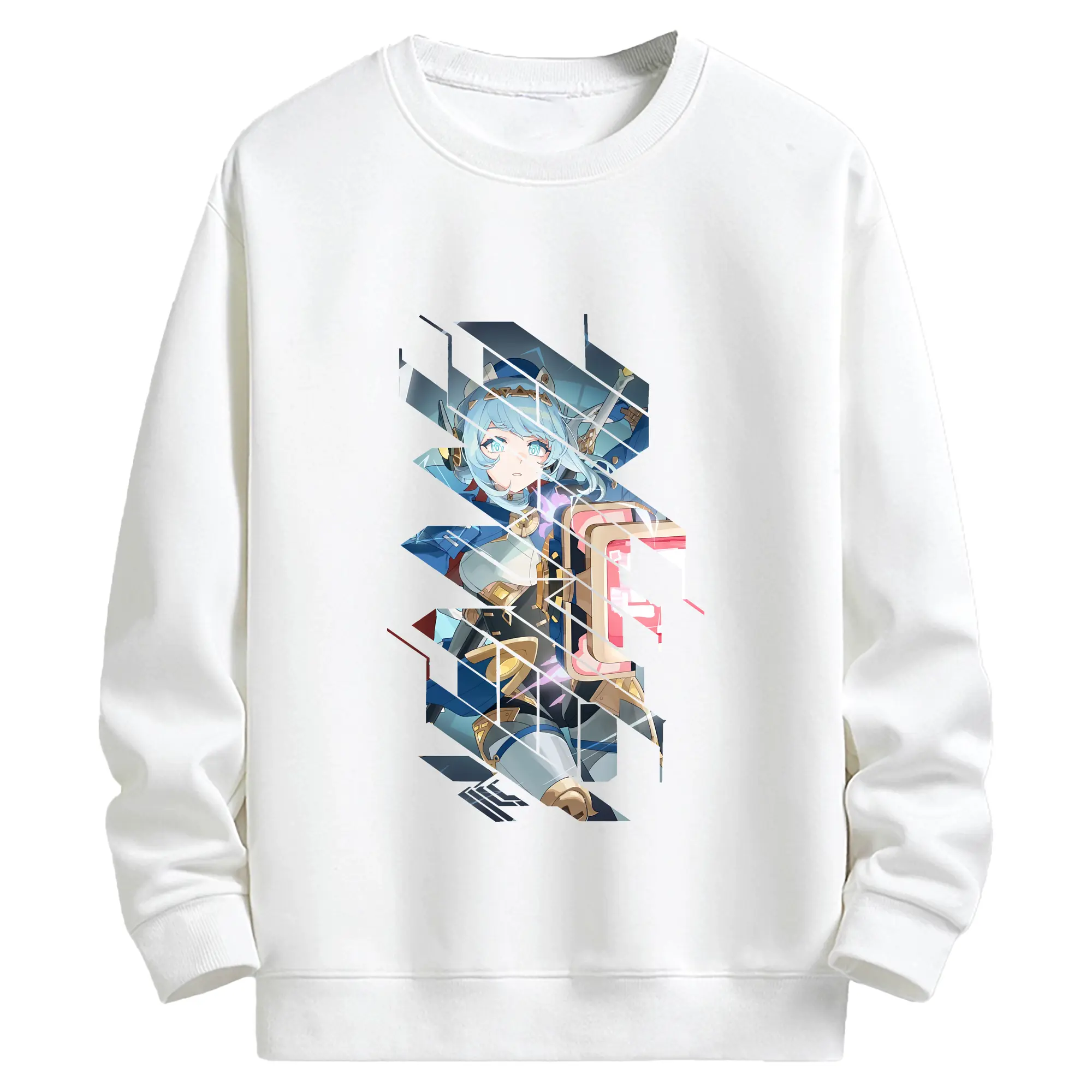 原 神 グッズ イネファ - キッズ クルーネックスウェットシャツ ・ フロントプリント ・ 綿80％ ポリエステル20％ ・ 快適 通学 スポーツ 日常使い お散歩用