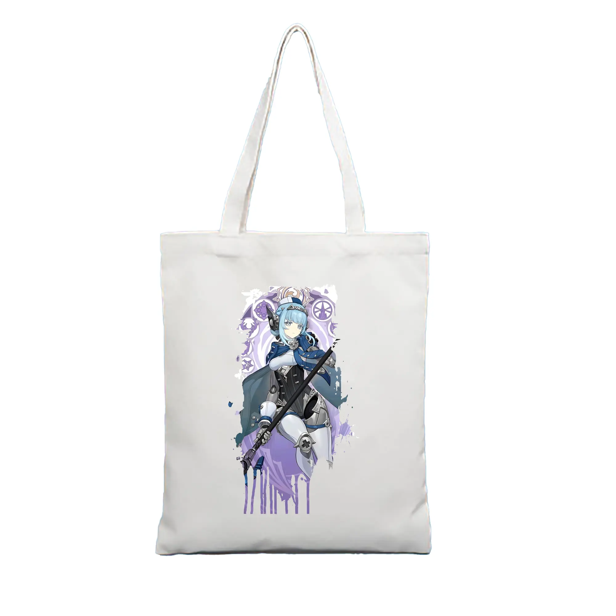 原 神 グッズ イネファ - 縦型キャンバス手提げバッグ（トートバッグ） ・ キャンバス素材 ・ ショッピング用 ・ 軽量 丈夫 お手入れ簡単