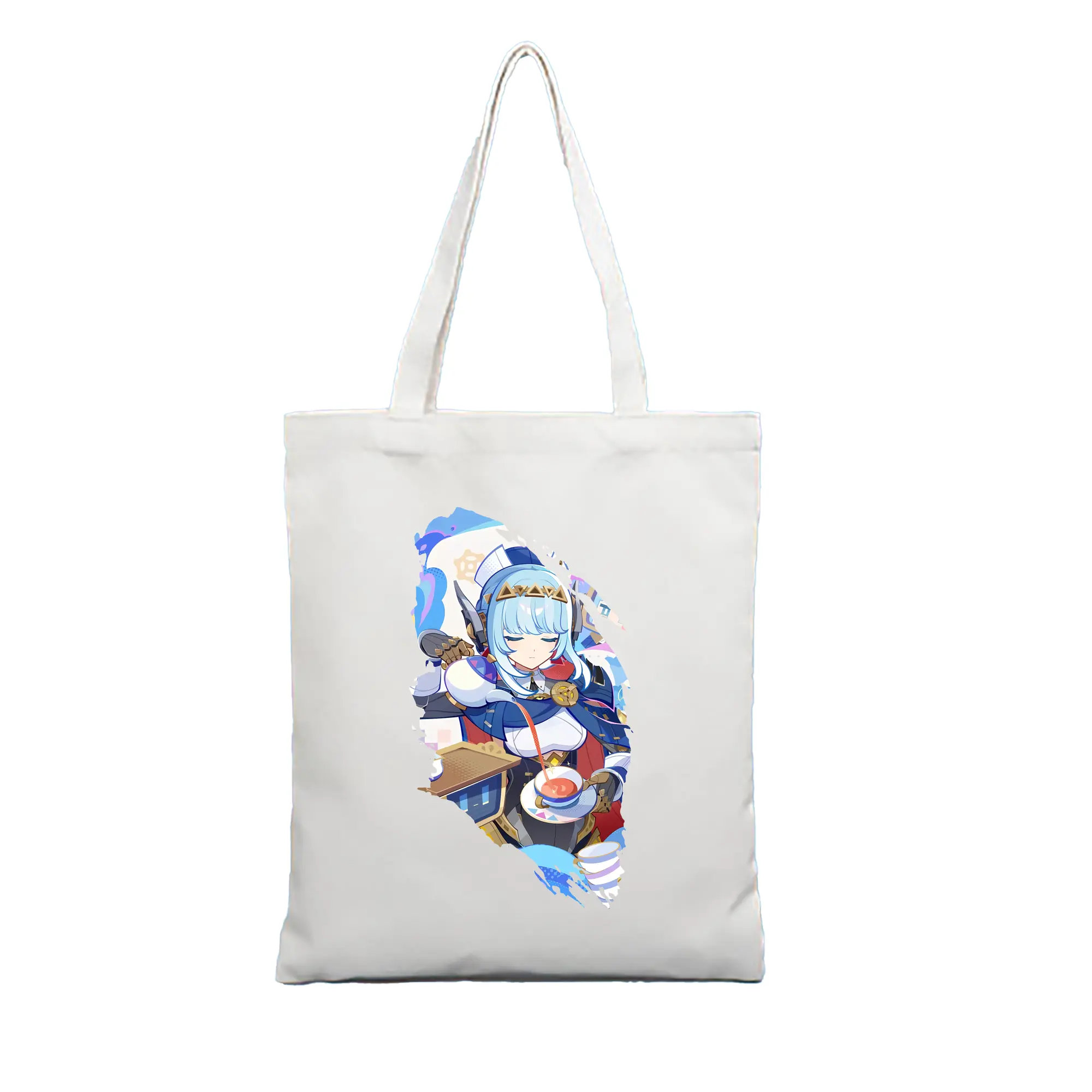 原 神 グッズ イネファ - 縦型キャンバス手提げバッグ（トートバッグ） ・ キャンバス素材 ・ ショッピング用 ・ 軽量 丈夫 お手入れ簡単