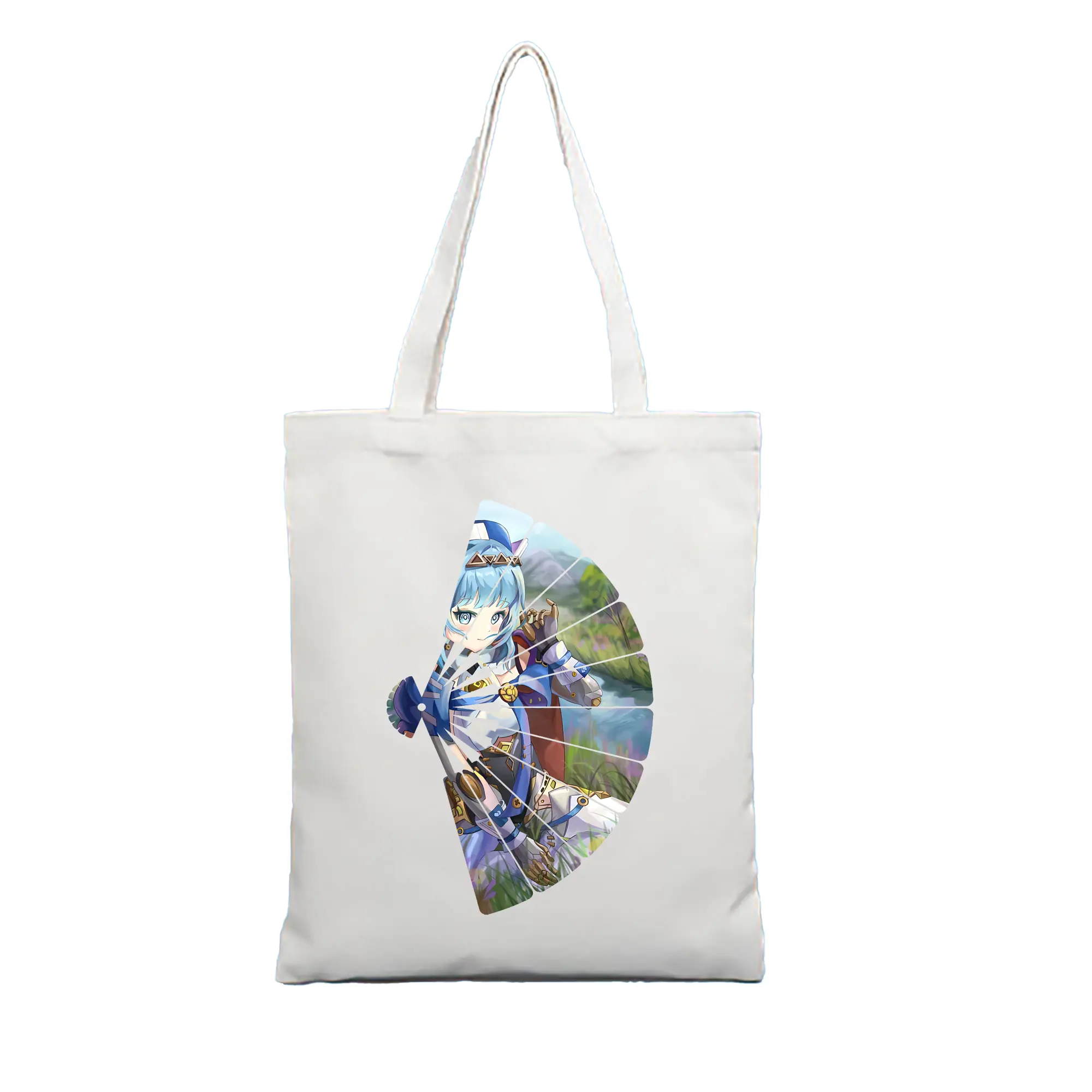 原 神 グッズ イネファ - 縦型キャンバス手提げバッグ（トートバッグ） ・ キャンバス素材 ・ ショッピング用 ・ 軽量 丈夫 お手入れ簡単