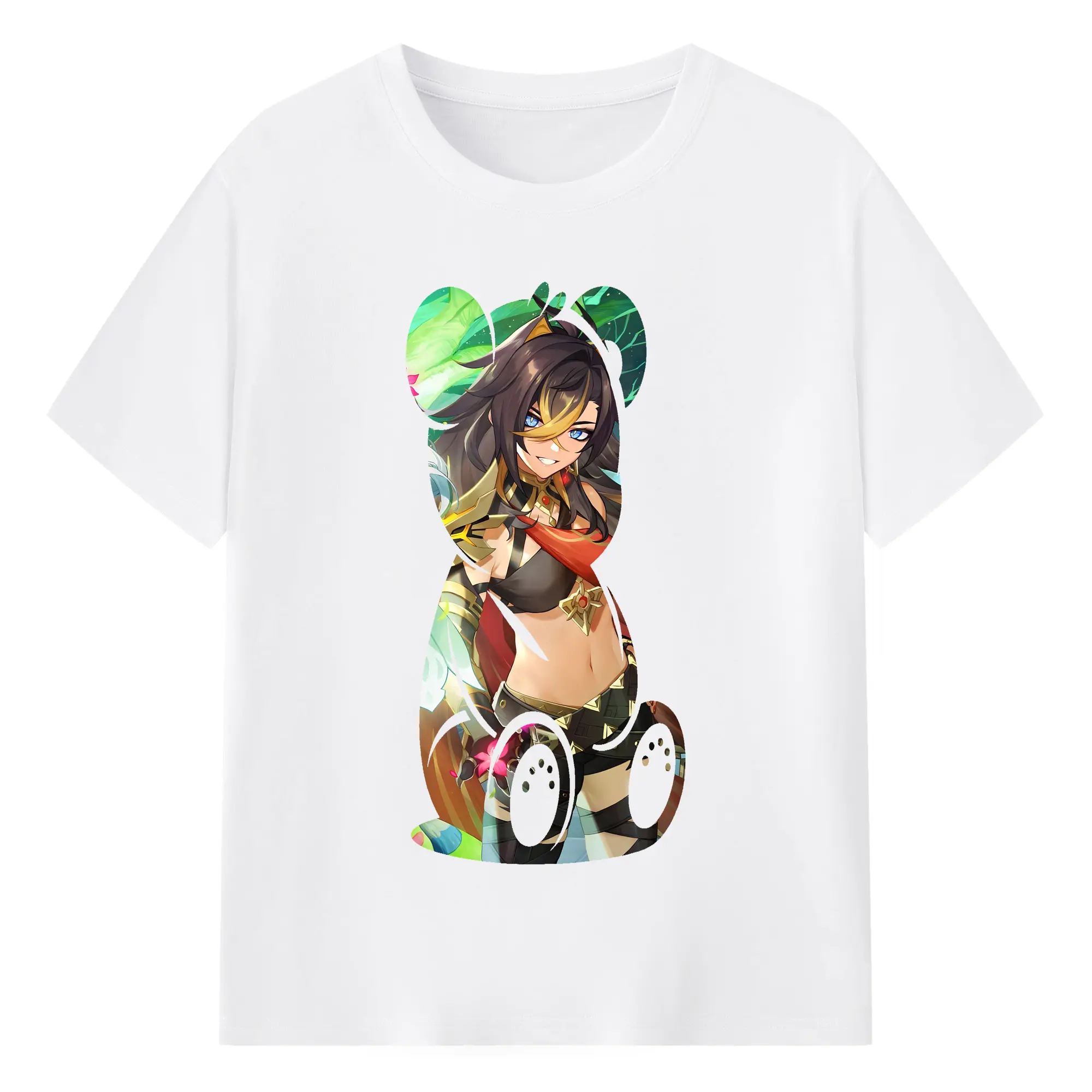 原 神 グッズ ディシア - 綿100％ 半袖Tシャツ ・ フロントプリント ・ 快適 通気性 ・ 日常使い 散歩 スポーツ用