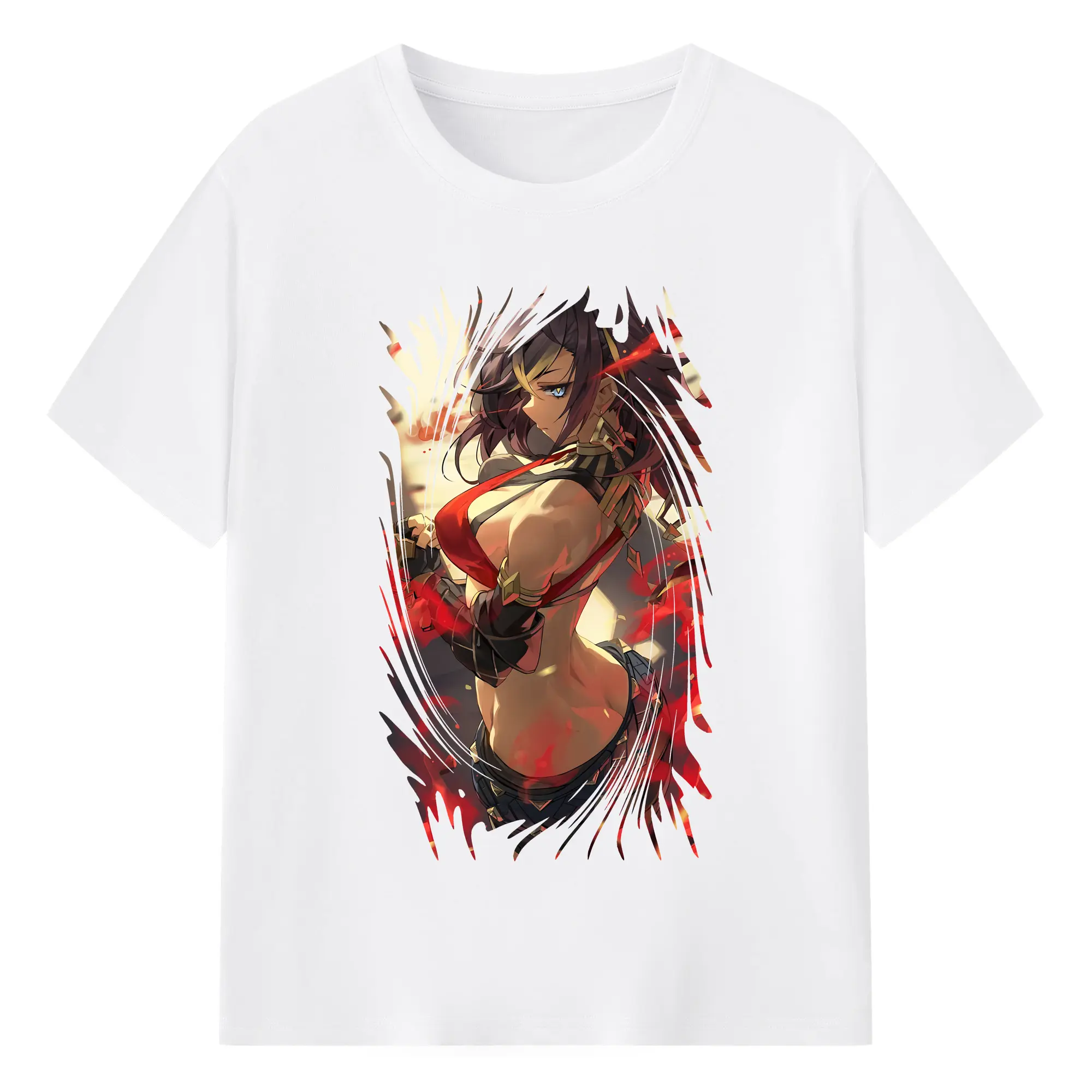 原 神 グッズ ディシア - 綿100％ 半袖Tシャツ ・ フロントプリント ・ 快適 通気性 ・ 日常使い 散歩 スポーツ用