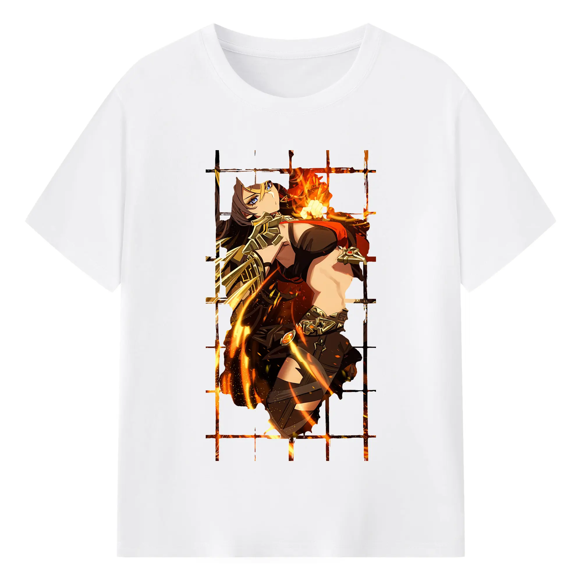 原 神 グッズ ディシア - 綿100％ 半袖Tシャツ ・ フロントプリント ・ 快適 通気性 ・ 日常使い 散歩 スポーツ用