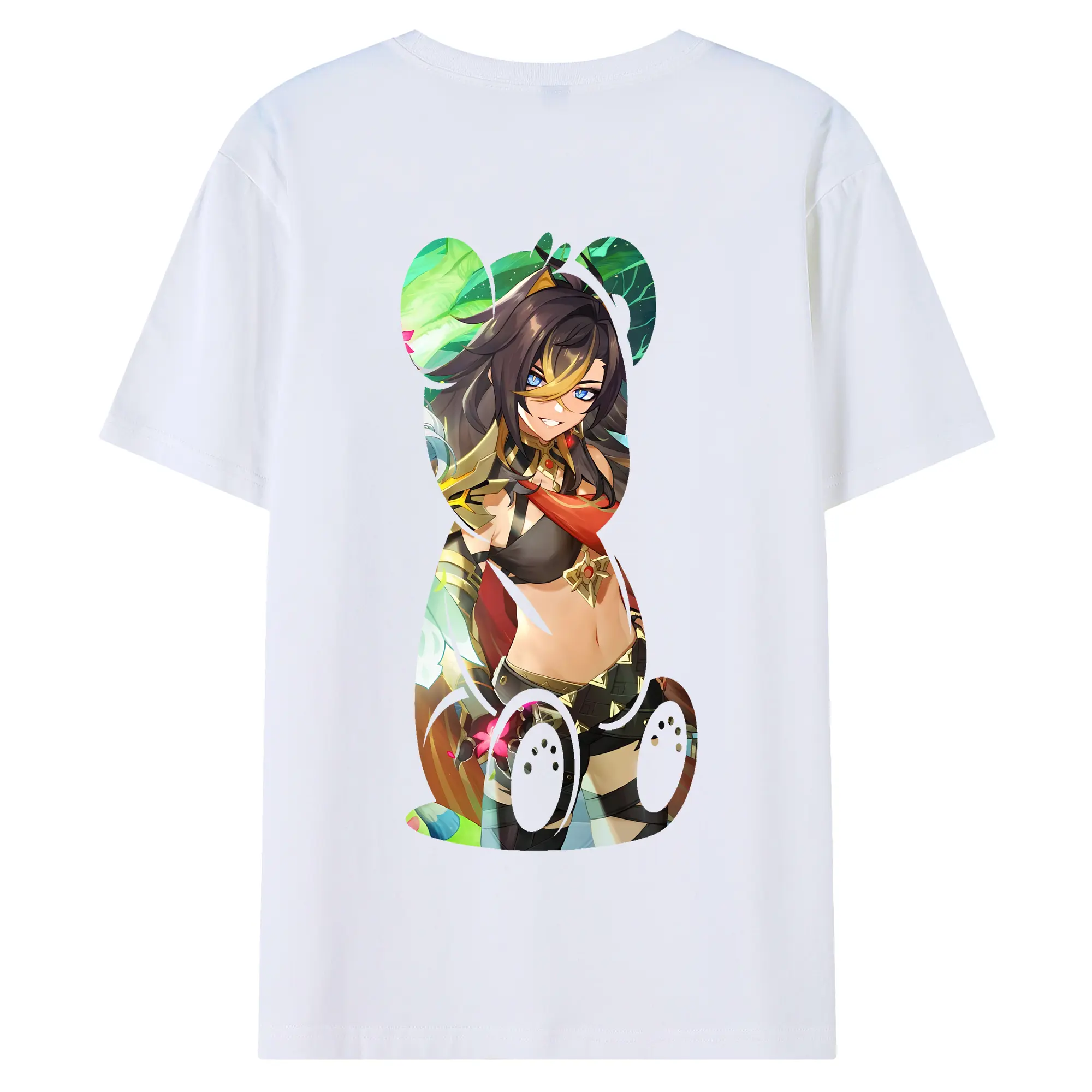 原 神 グッズ ディシア - 綿100％ 半袖Tシャツ ・ バックプリント ・ 快適 通気性 ・ 日常使い 散歩 スポーツ用