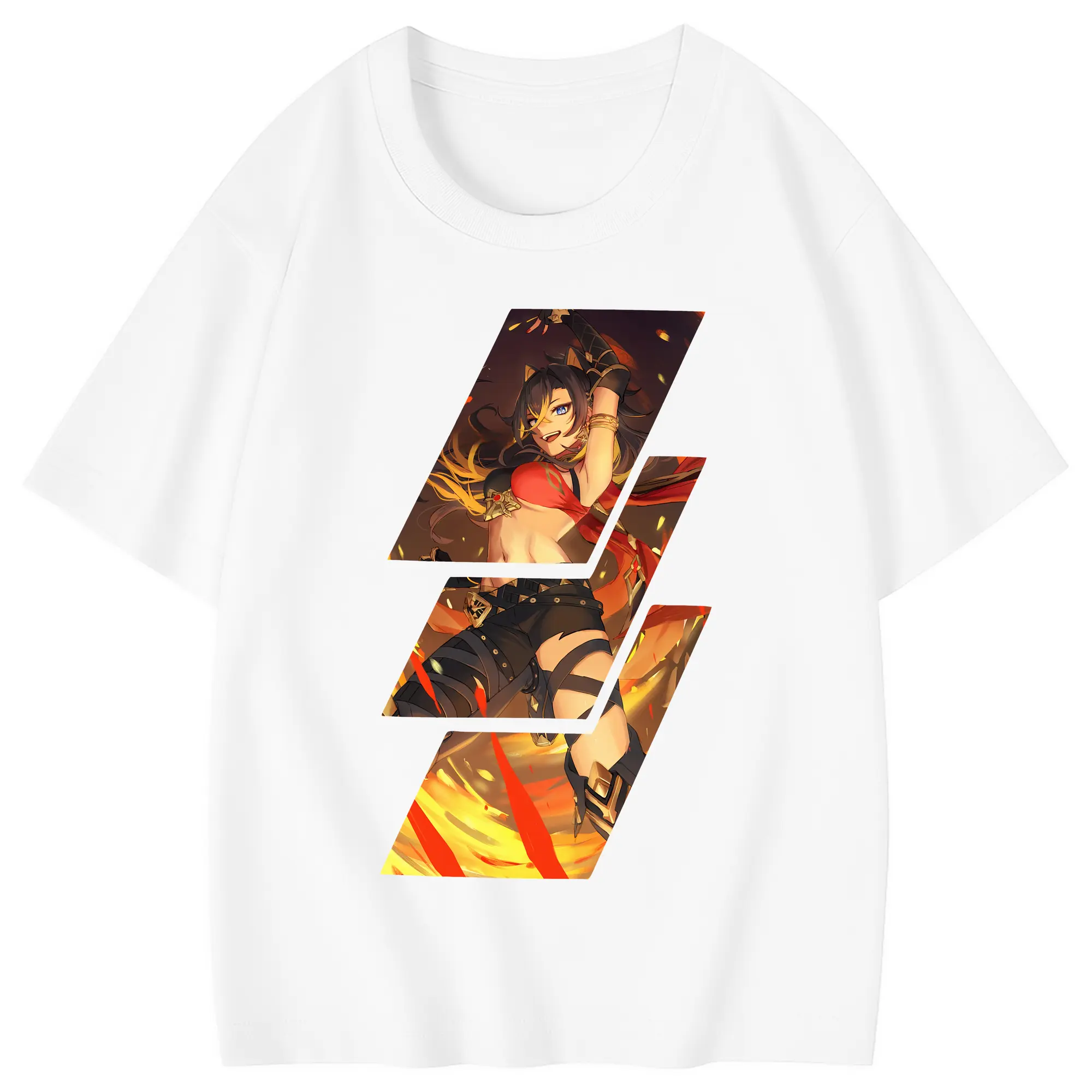 原 神 グッズ ディシア - 綿100％ キッズTシャツ ・ フロントプリント ・ 快適 通気性 ・ スポーツ カジュアル 散歩用