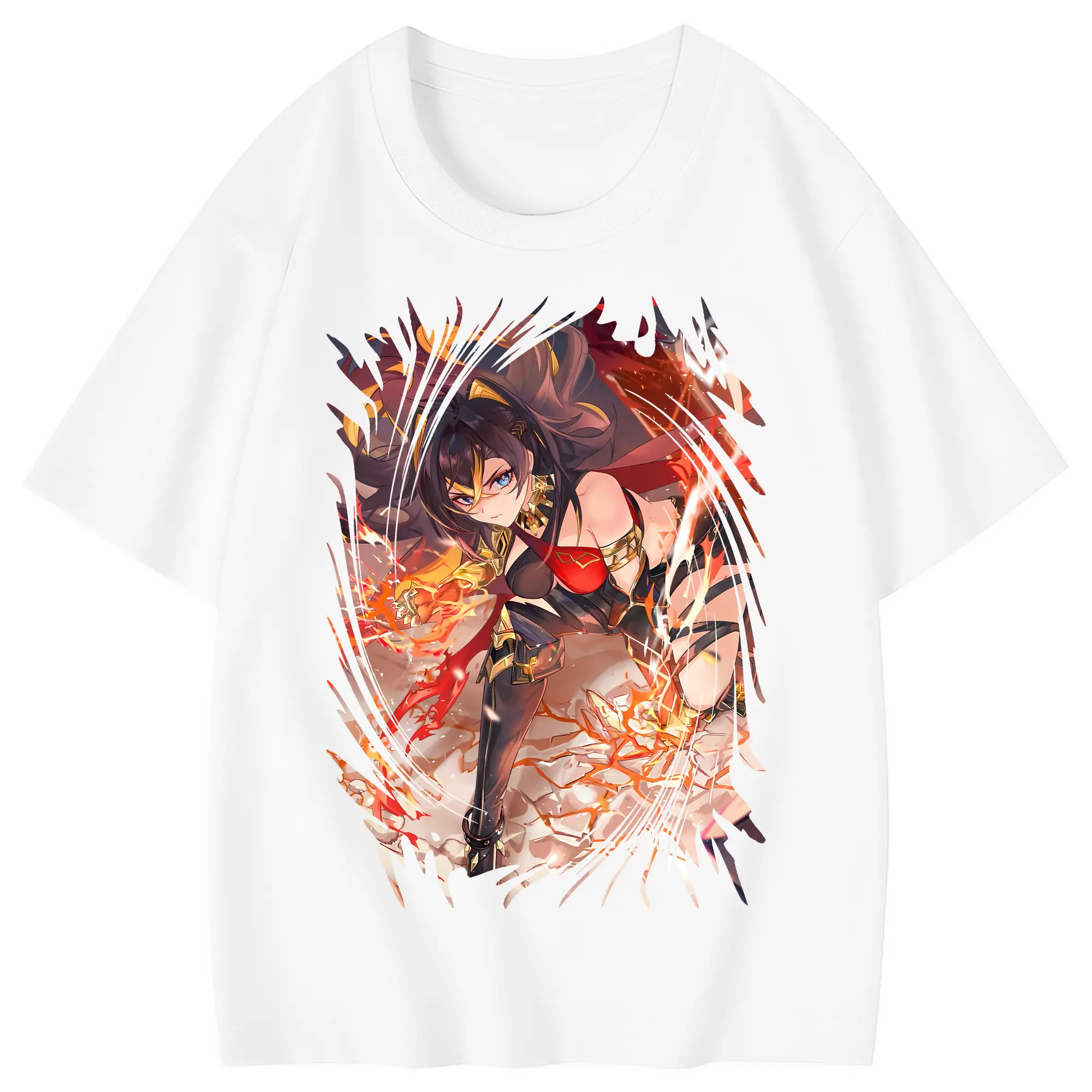 原 神 グッズ ディシア - 綿100％ キッズTシャツ ・ フロントプリント ・ 快適 通気性 ・ スポーツ カジュアル 散歩用