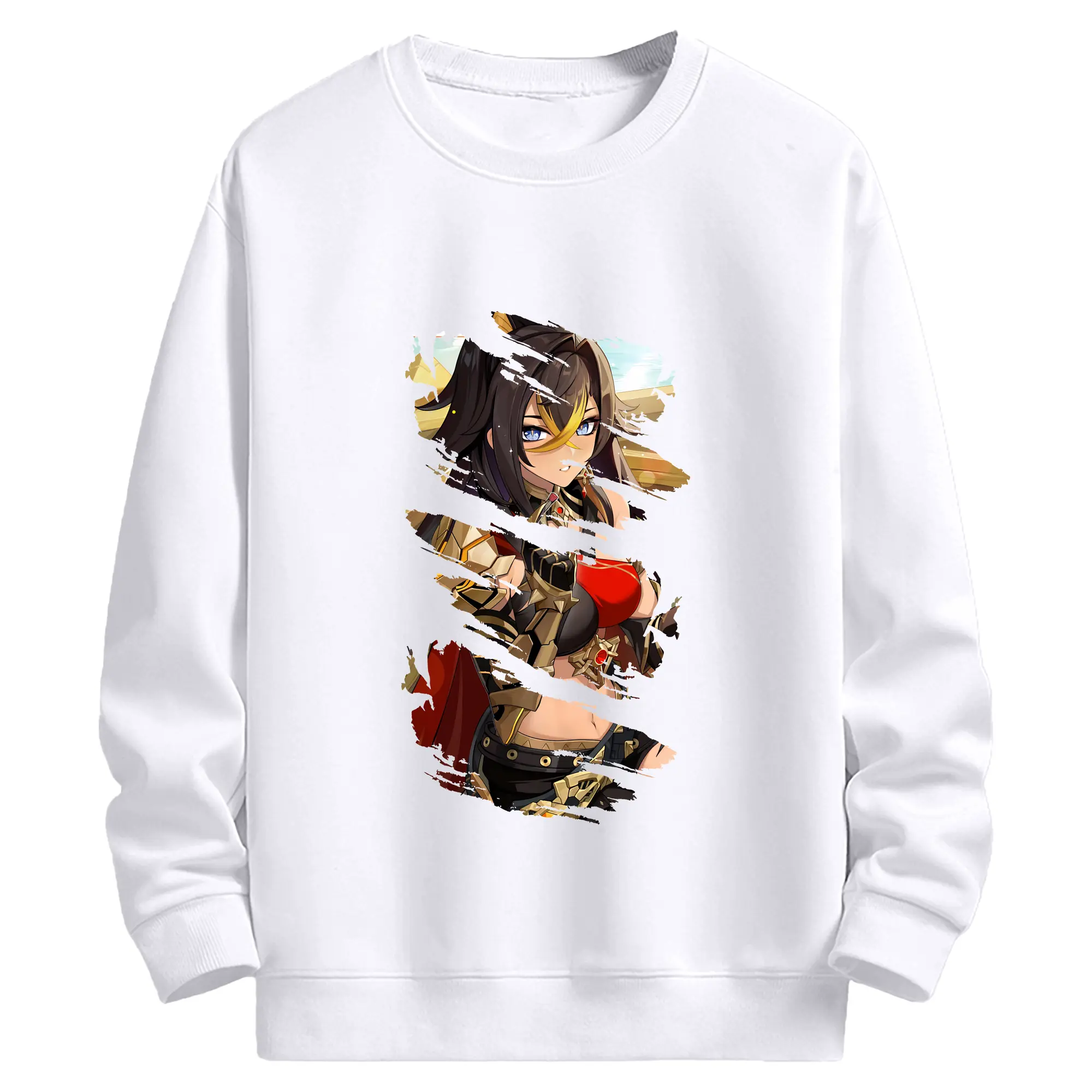 原 神 グッズ ディシア - 高品質 クルーネック スウェット ・ コットン59％ ポリエステル41％ ・ ユニセックス 長袖 トレーナー ・ カジュアル デイリー スポーツ 散歩用