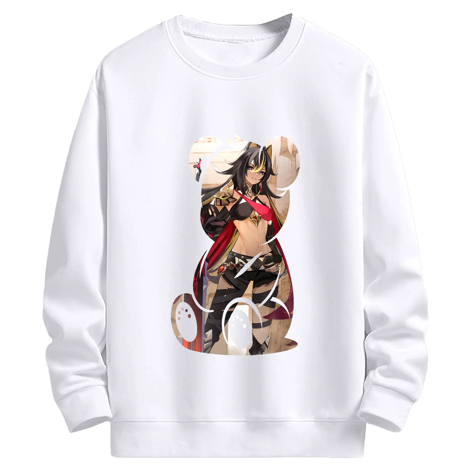 原 神 グッズ ディシア - 高品質 クルーネック スウェット ・ コットン59％ ポリエステル41％ ・ ユニセックス 長袖 トレーナー ・ カジュアル デイリー スポーツ 散歩用