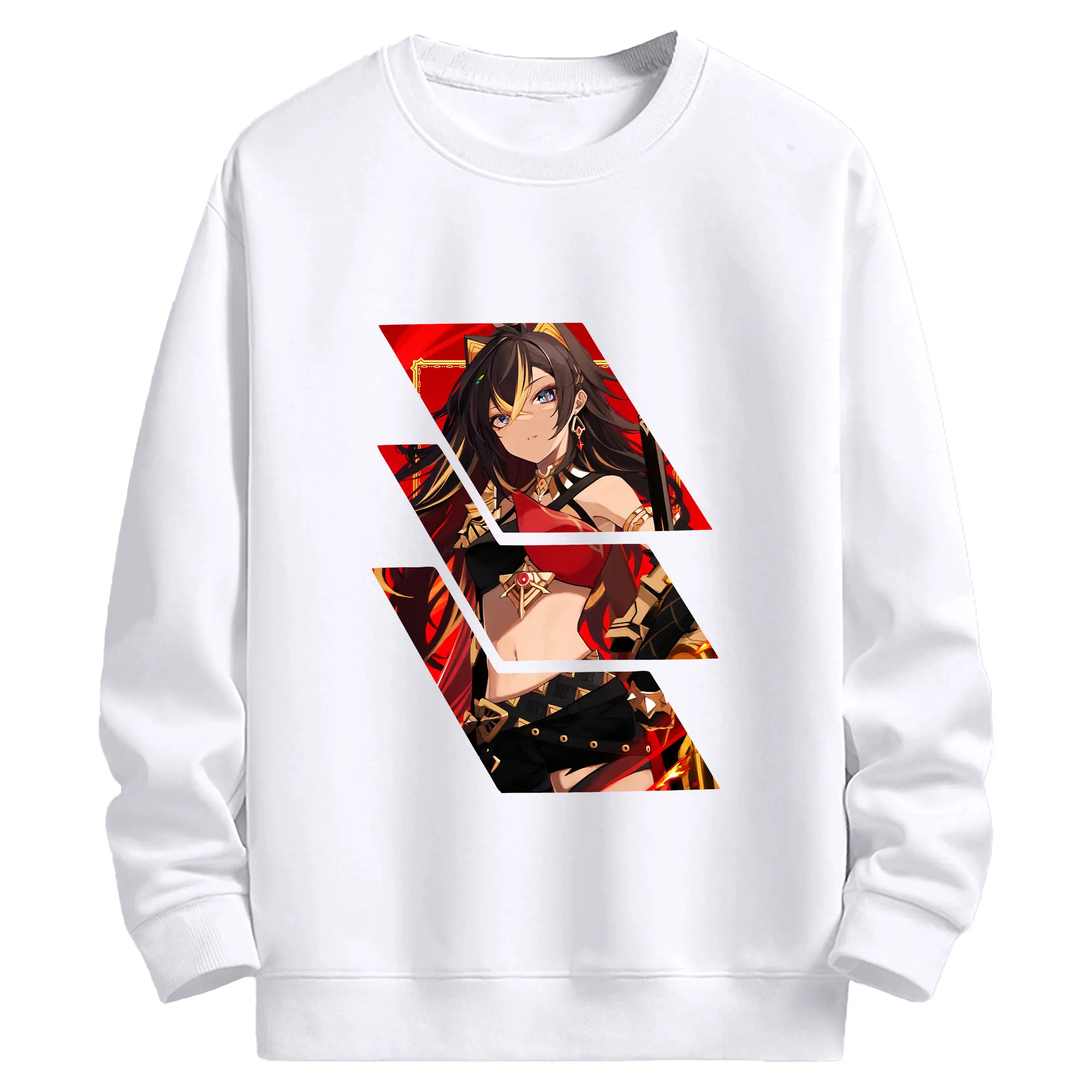 原 神 グッズ ディシア - 高品質 クルーネック スウェット ・ コットン59％ ポリエステル41％ ・ ユニセックス 長袖 トレーナー ・ カジュアル デイリー スポーツ 散歩用