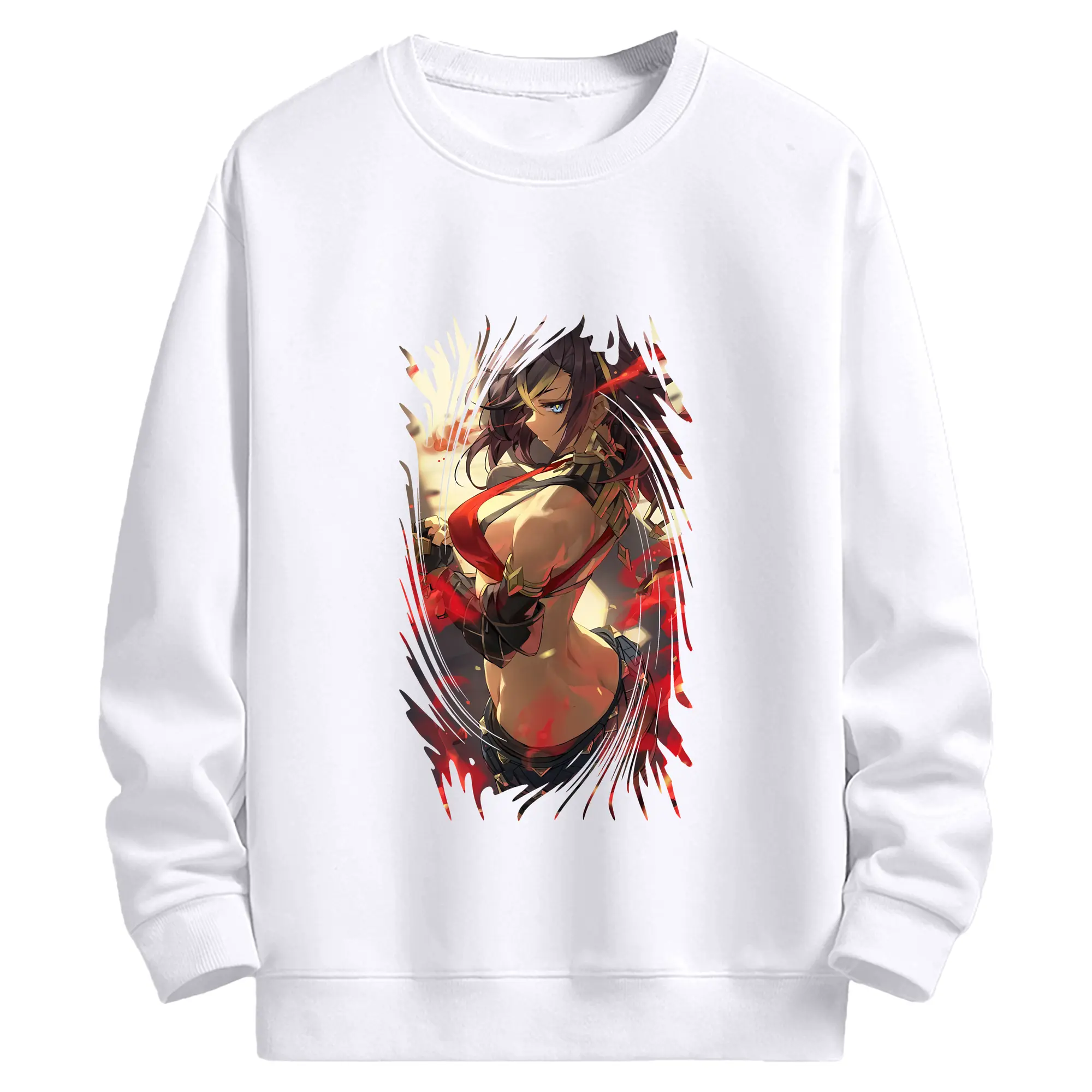 原 神 グッズ ディシア - 高品質 クルーネック スウェット ・ コットン59％ ポリエステル41％ ・ ユニセックス 長袖 トレーナー ・ カジュアル デイリー スポーツ 散歩用