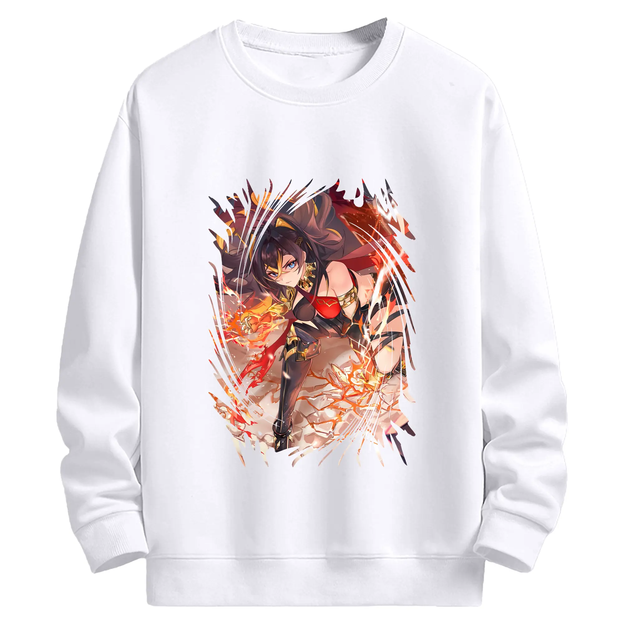 原 神 グッズ ディシア - 高品質 クルーネック スウェット ・ コットン59％ ポリエステル41％ ・ ユニセックス 長袖 トレーナー ・ カジュアル デイリー スポーツ 散歩用