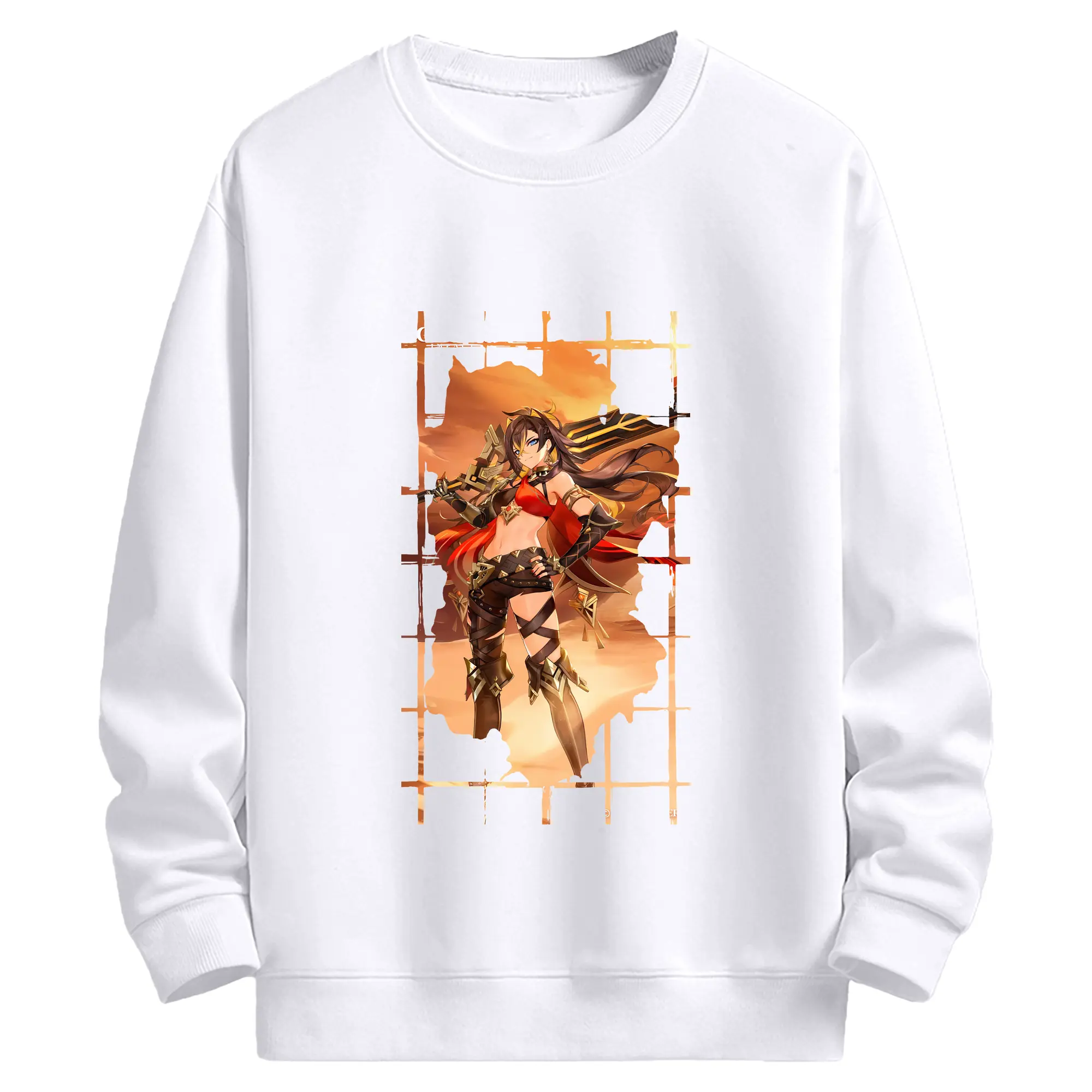 原 神 グッズ ディシア - 高品質 クルーネック スウェット ・ コットン59％ ポリエステル41％ ・ ユニセックス 長袖 トレーナー ・ カジュアル デイリー スポーツ 散歩用