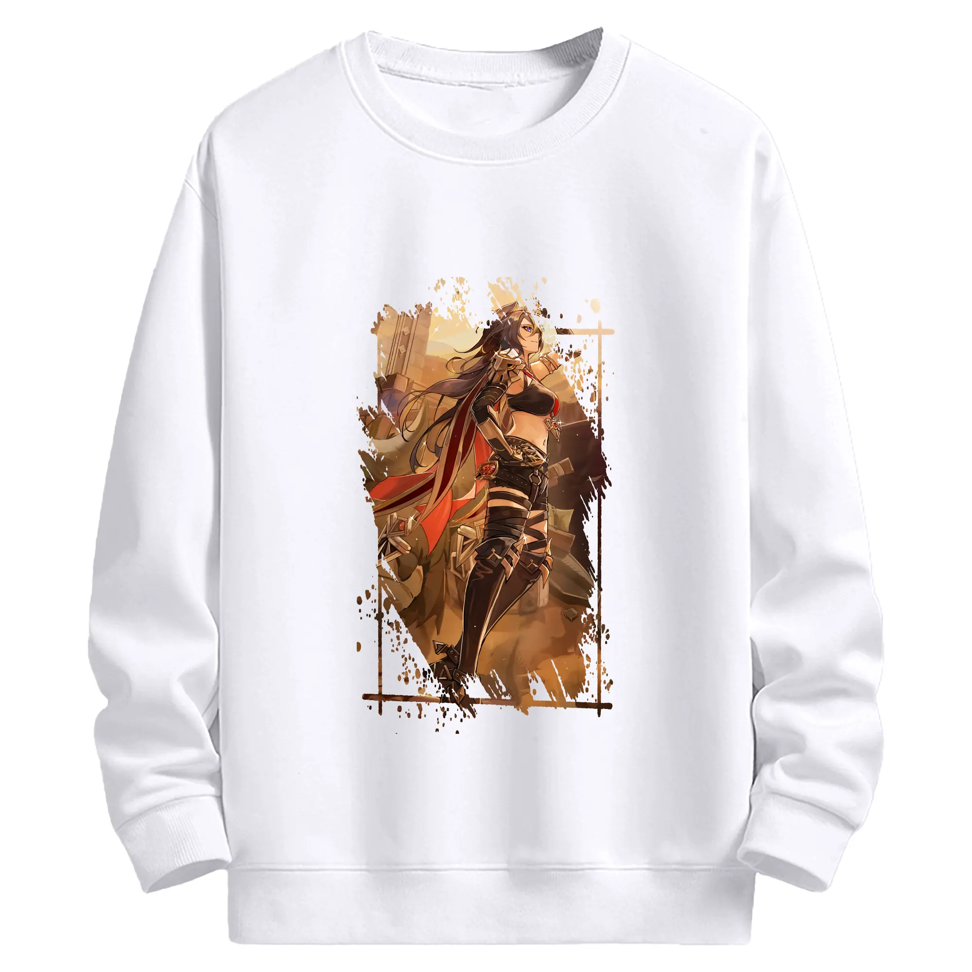 原 神 グッズ ディシア - 高品質 クルーネック スウェット ・ コットン59％ ポリエステル41％ ・ ユニセックス 長袖 トレーナー ・ カジュアル デイリー スポーツ 散歩用