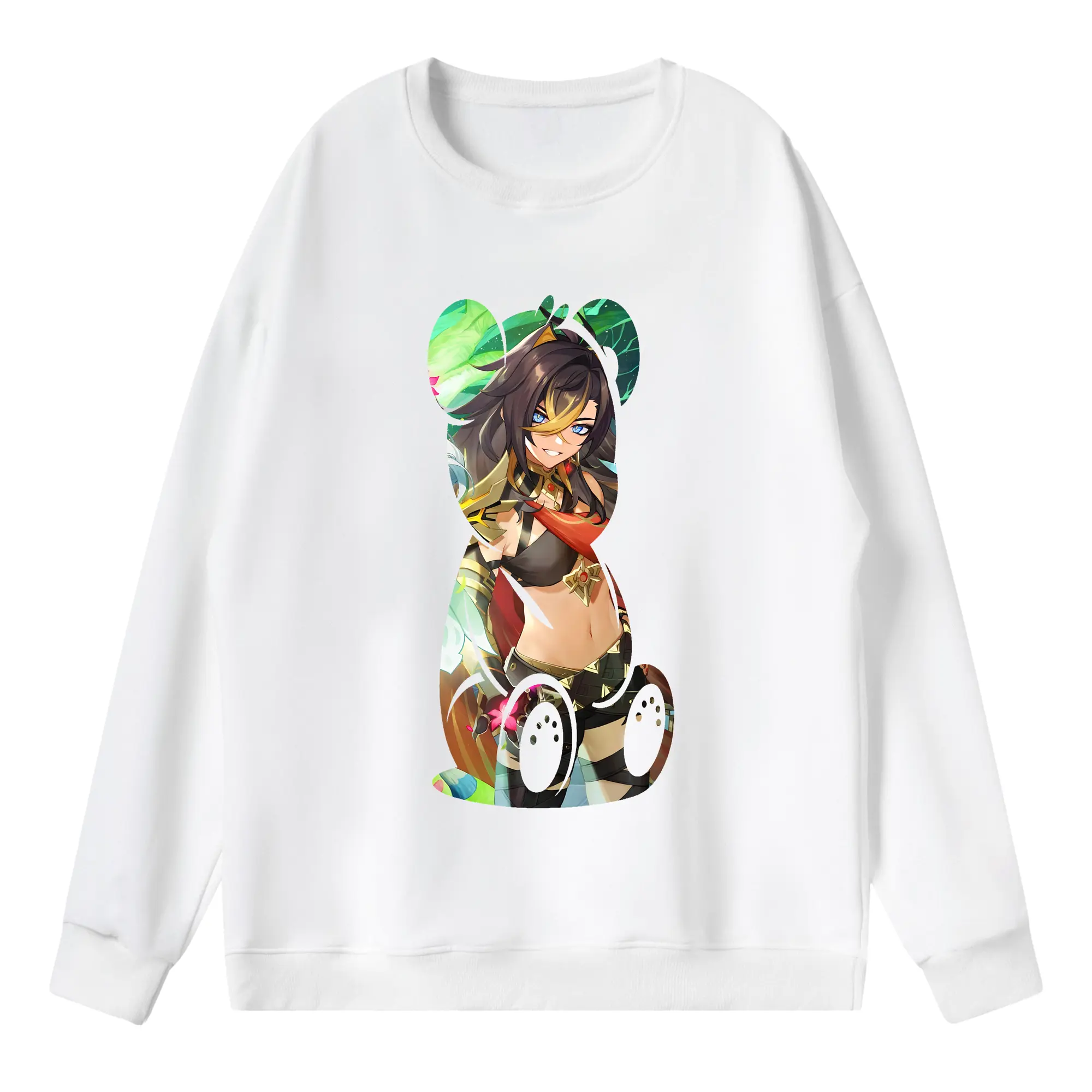 原 神 グッズ ディシア - 薄手 クルーネック スウェット 裏毛260g · ポリエステル 春秋向け カジュアル 男女兼用 · トレーナー デイリー スポーツ 散歩に最適