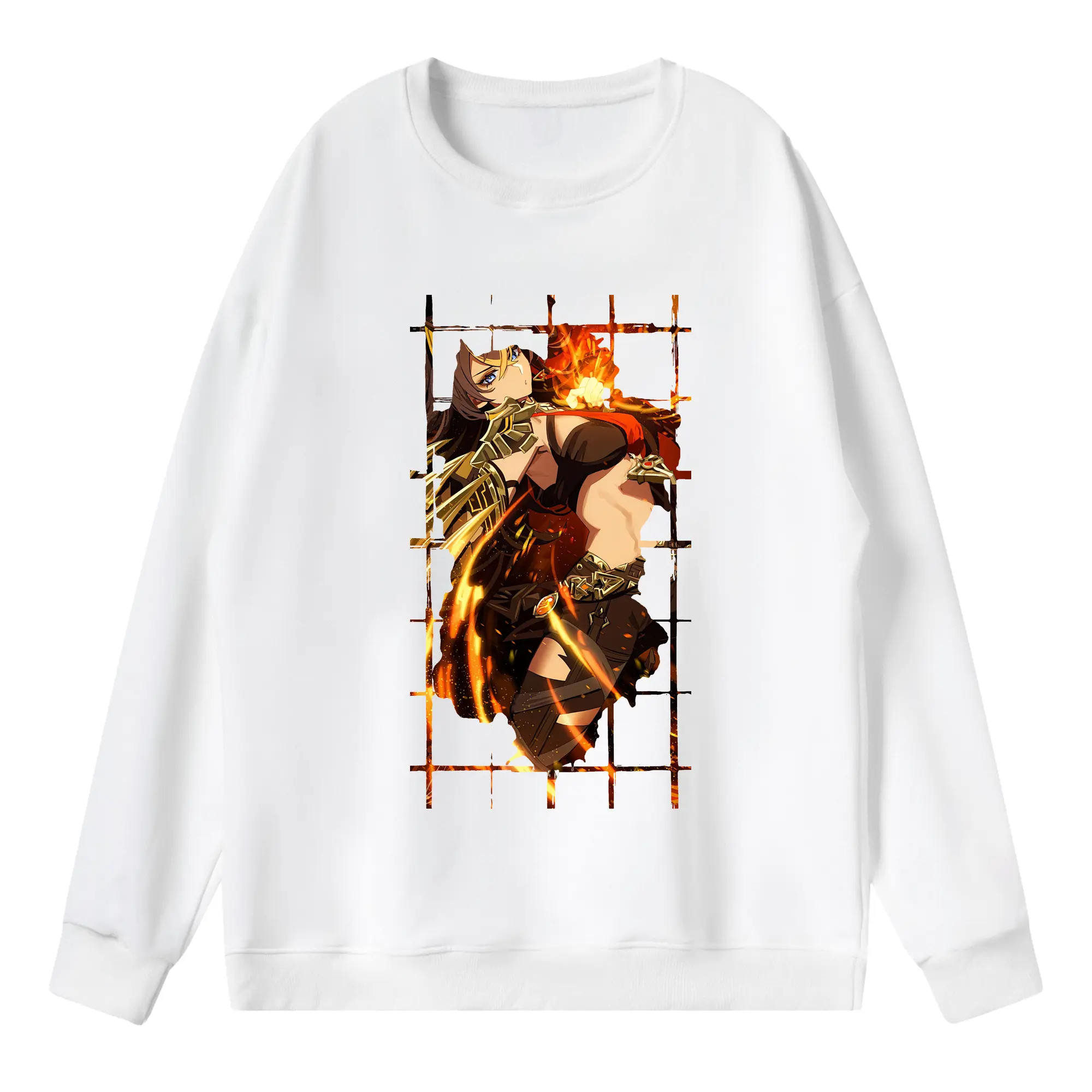 原 神 グッズ ディシア - 薄手 クルーネック スウェット 裏毛260g · ポリエステル 春秋向け カジュアル 男女兼用 · トレーナー デイリー スポーツ 散歩に最適