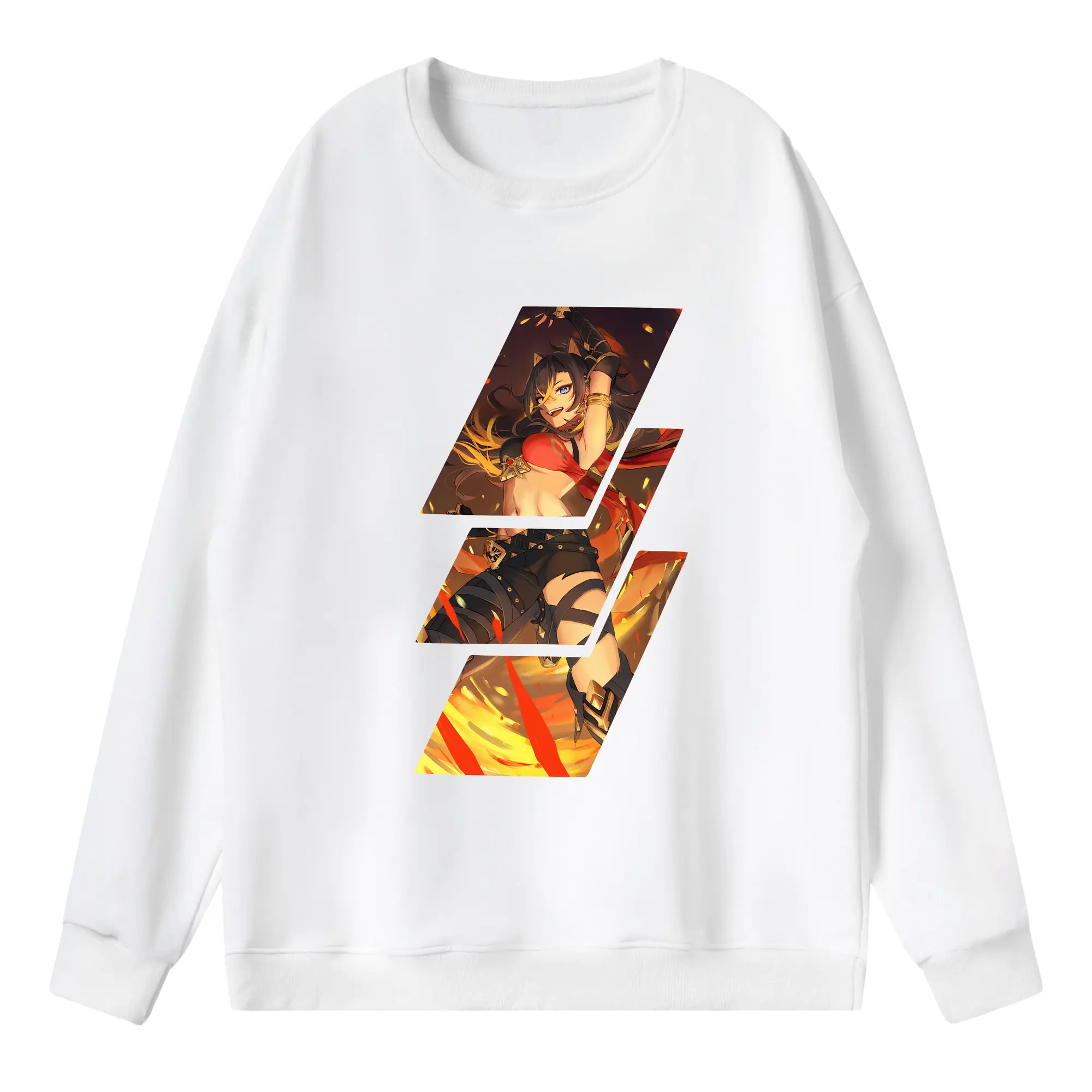 原 神 グッズ ディシア - 薄手 クルーネック スウェット 裏毛260g · ポリエステル 春秋向け カジュアル 男女兼用 · トレーナー デイリー スポーツ 散歩に最適