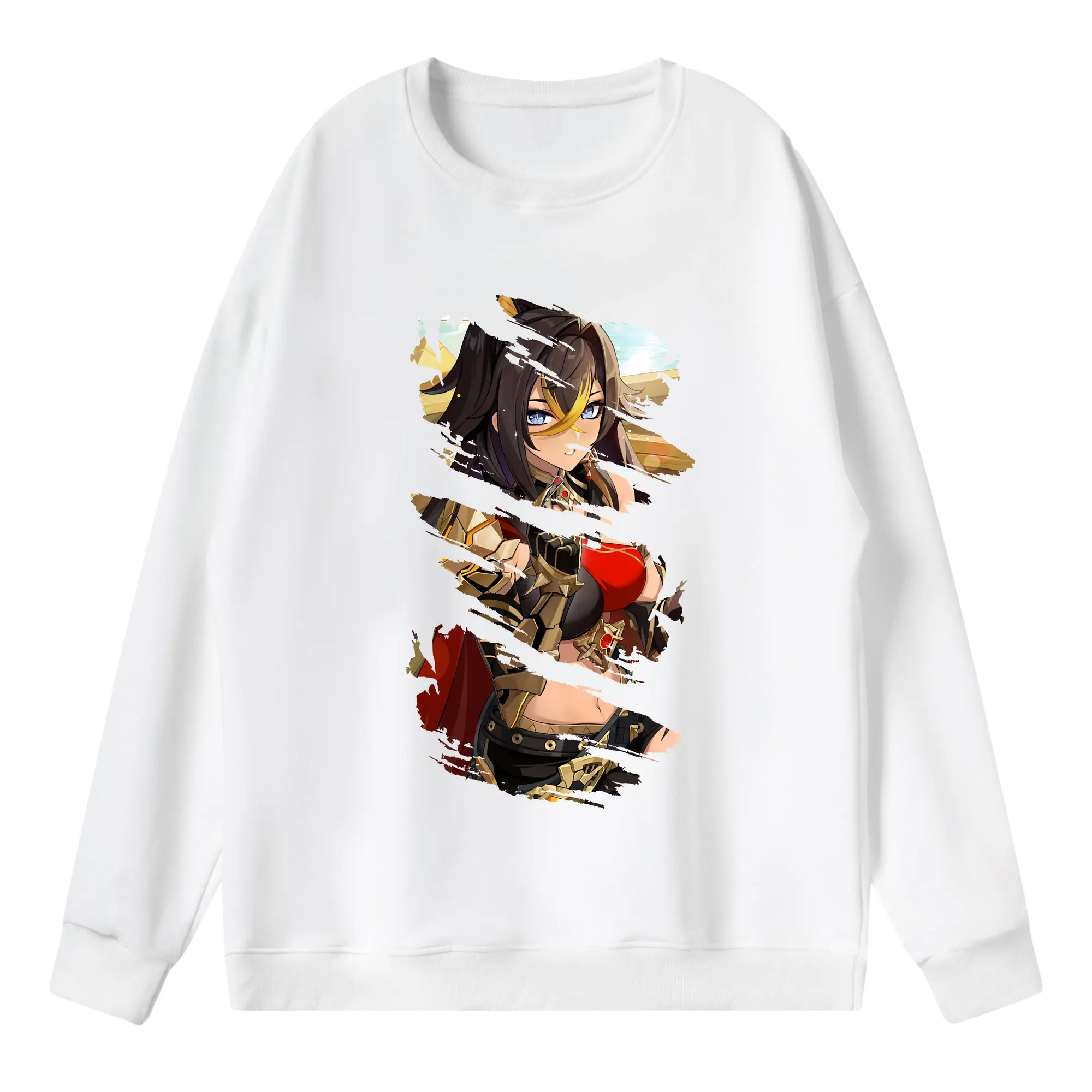 原 神 グッズ ディシア - 薄手 クルーネック スウェット 裏毛260g · ポリエステル 春秋向け カジュアル 男女兼用 · トレーナー デイリー スポーツ 散歩に最適