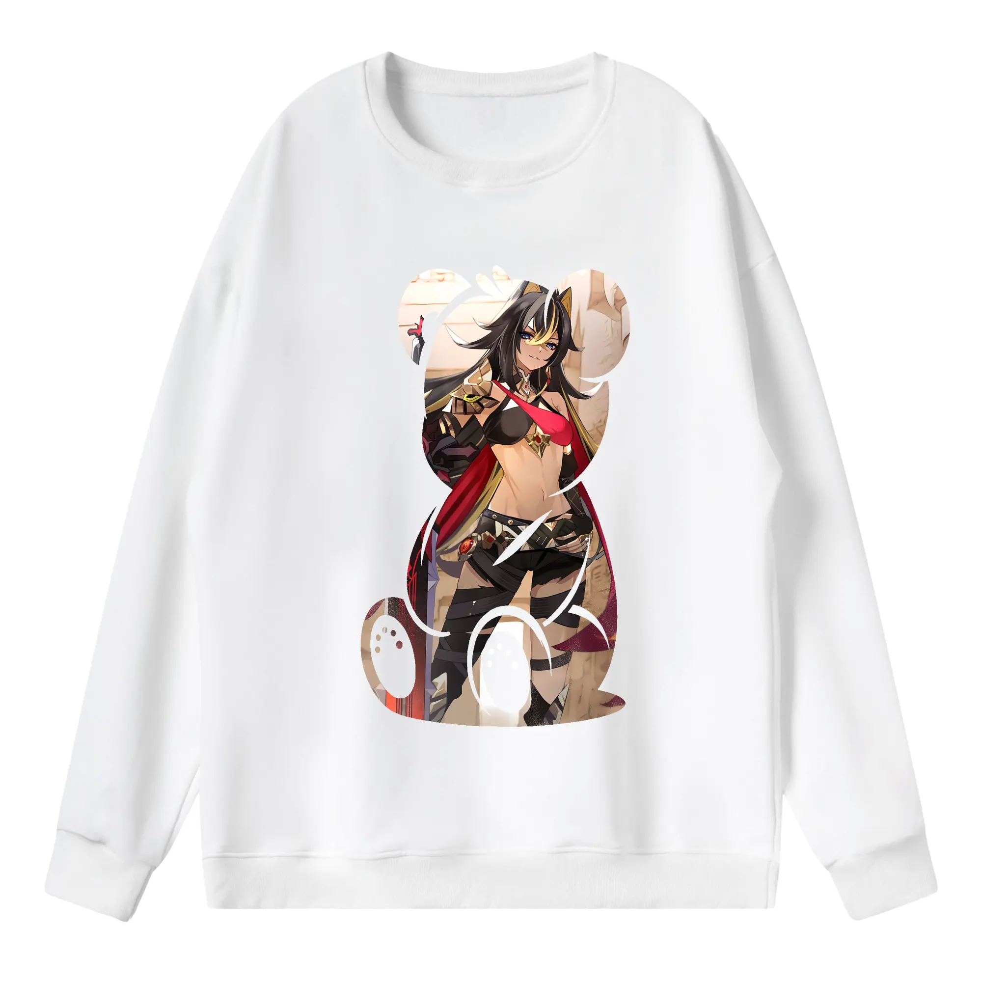 原 神 グッズ ディシア - 薄手 クルーネック スウェット 裏毛260g · ポリエステル 春秋向け カジュアル 男女兼用 · トレーナー デイリー スポーツ 散歩に最適