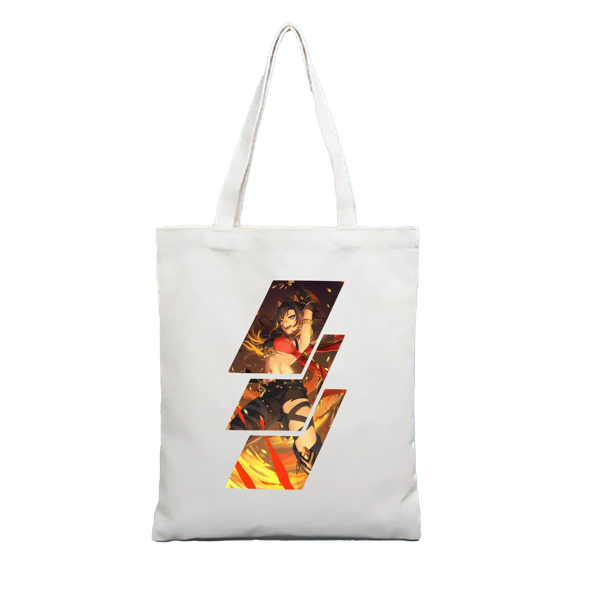 原 神 グッズ ディシア - 縦型キャンバス手提げバッグ（トートバッグ） ・ キャンバス素材 ・ ショッピング用 ・ 軽量 丈夫 お手入れ簡単