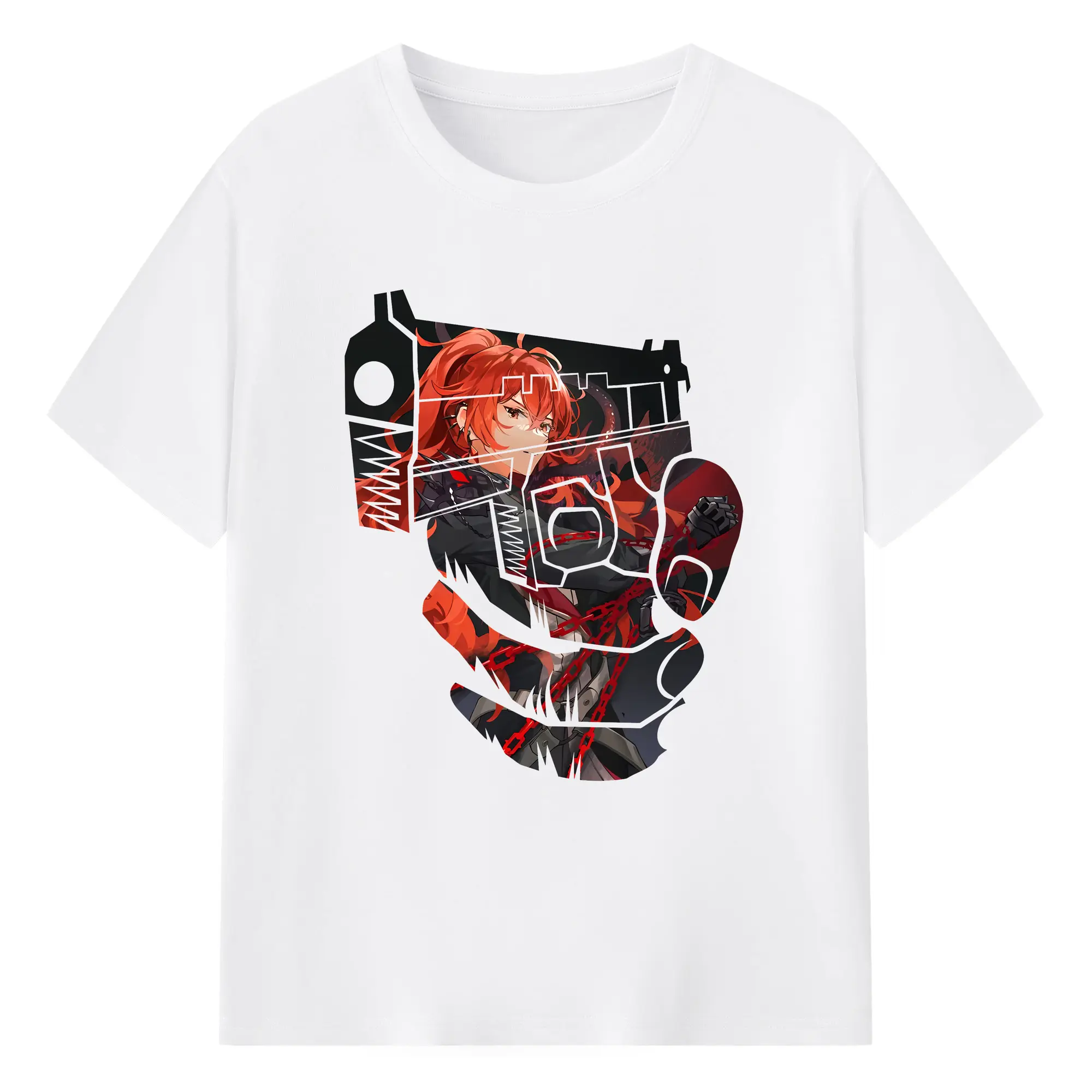 原 神 グッズ ディルック - 綿100％ 半袖Tシャツ ・ フロントプリント ・ 快適 通気性 ・ 日常使い 散歩 スポーツ用