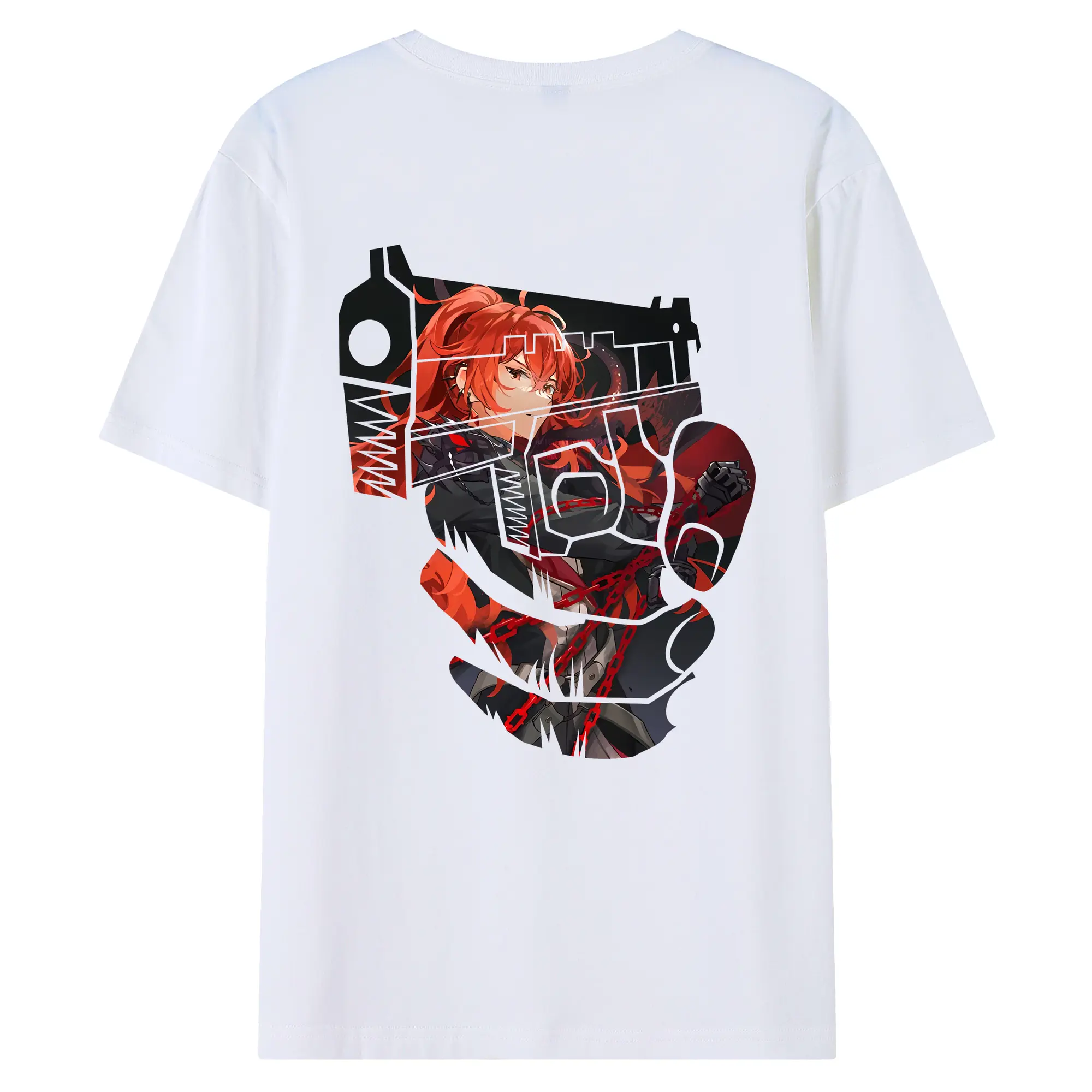 原 神 グッズ ディルック - 綿100％ 半袖Tシャツ ・ バックプリント ・ 快適 通気性 ・ 日常使い 散歩 スポーツ用