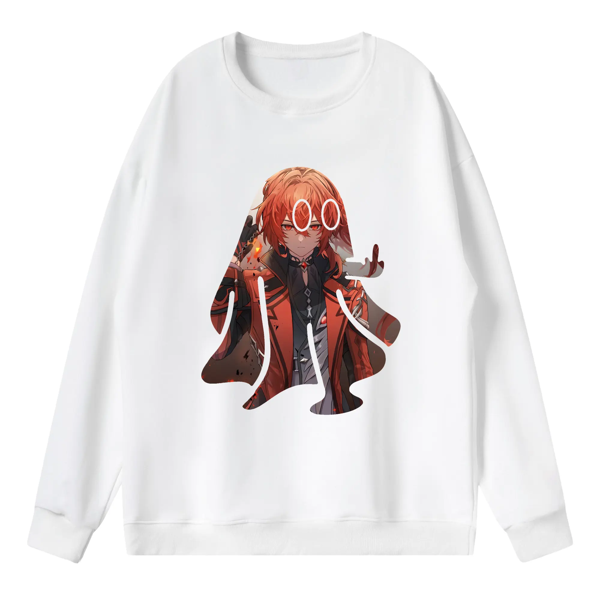 原 神 グッズ ディルック - 薄手 クルーネック スウェット 裏毛260g · ポリエステル 春秋向け カジュアル 男女兼用 · トレーナー デイリー スポーツ 散歩に最適