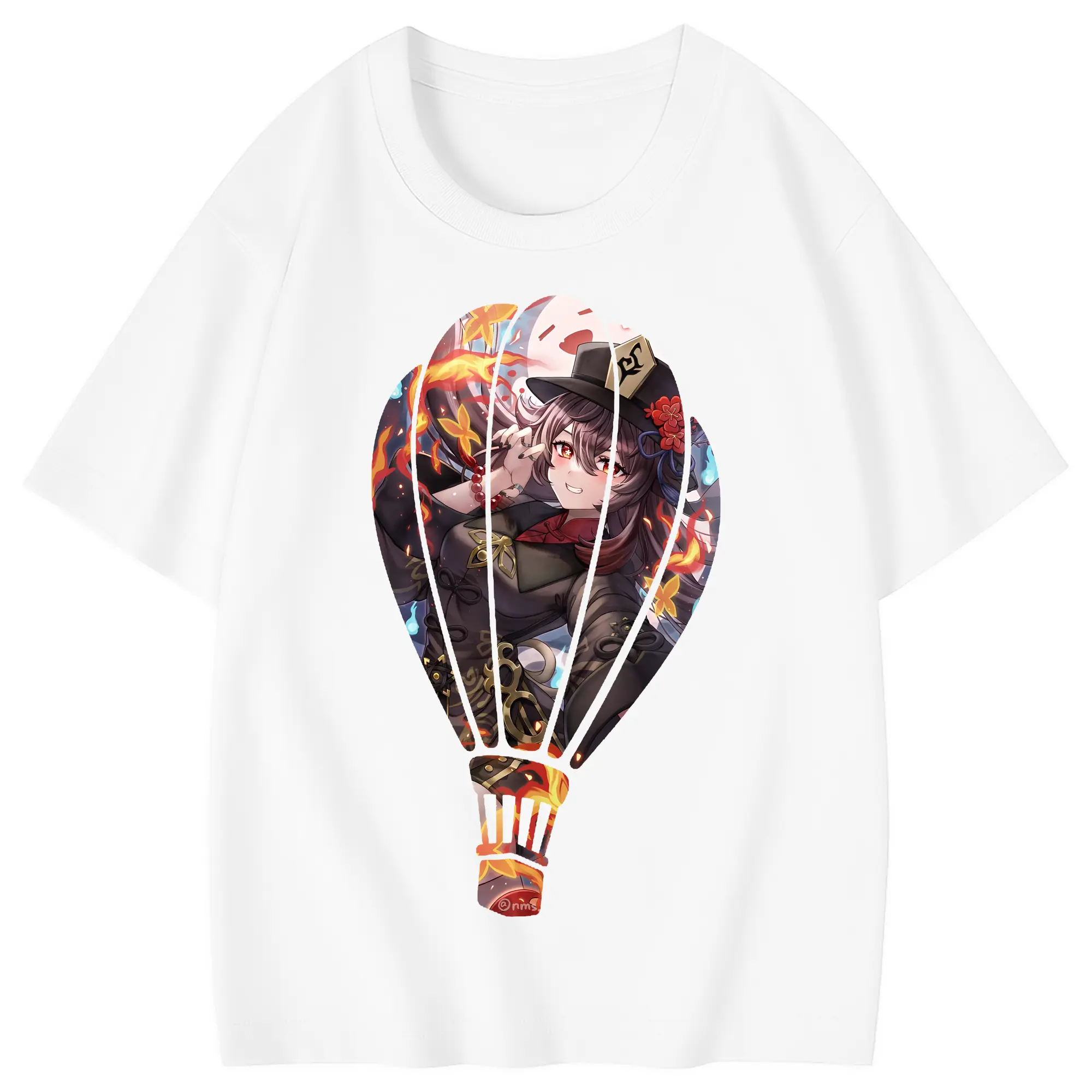 原 神 グッズ フータオ - 綿100％ キッズTシャツ ・ フロントプリント ・ 快適 通気性 ・ スポーツ カジュアル 散歩用