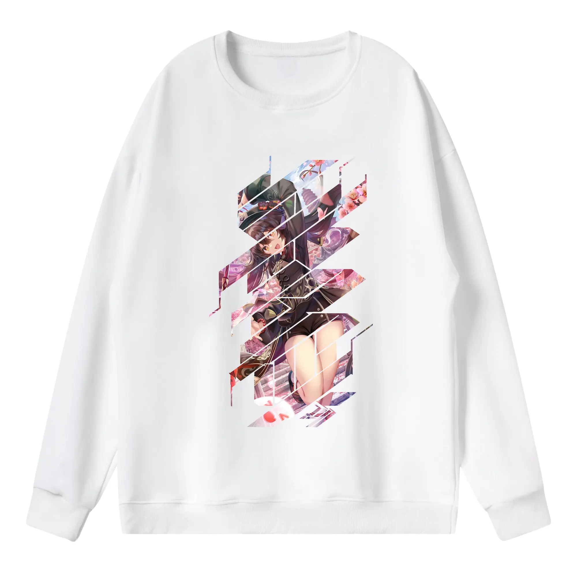 原 神 グッズ フータオ - 薄手 クルーネック スウェット 裏毛260g · ポリエステル 春秋向け カジュアル 男女兼用 · トレーナー デイリー スポーツ 散歩に最適