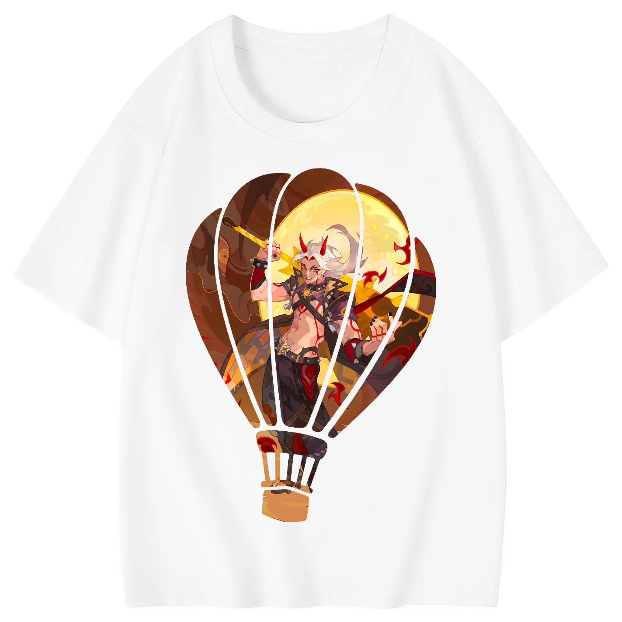 原 神 グッズ 荒瀧 一 斗 - 綿100％ キッズTシャツ ・ フロントプリント ・ 快適 通気性 ・ スポーツ カジュアル 散歩用