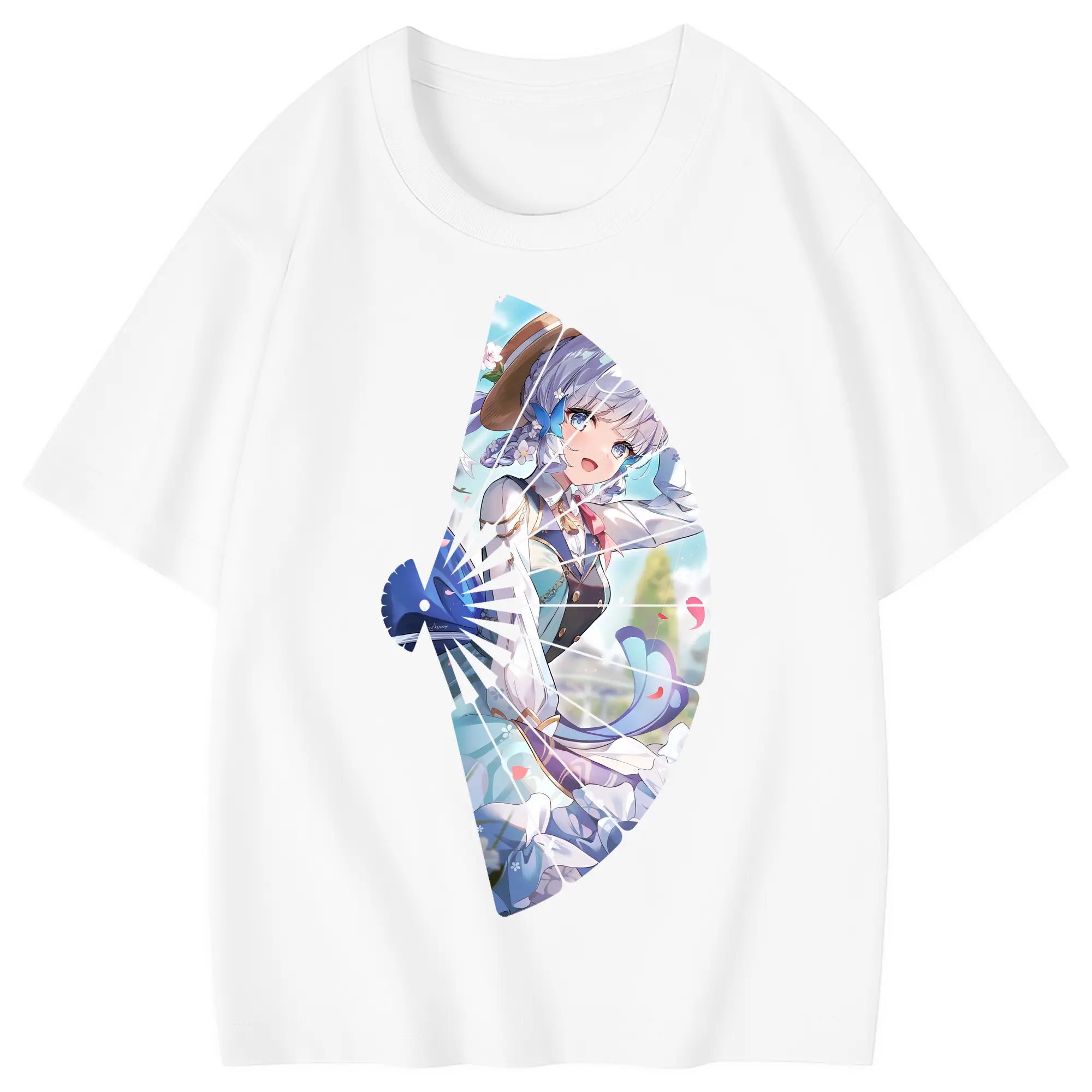 原 神 グッズ 神里綾華 - 綿100％ キッズTシャツ ・ フロントプリント ・ 快適 通気性 ・ スポーツ カジュアル 散歩用