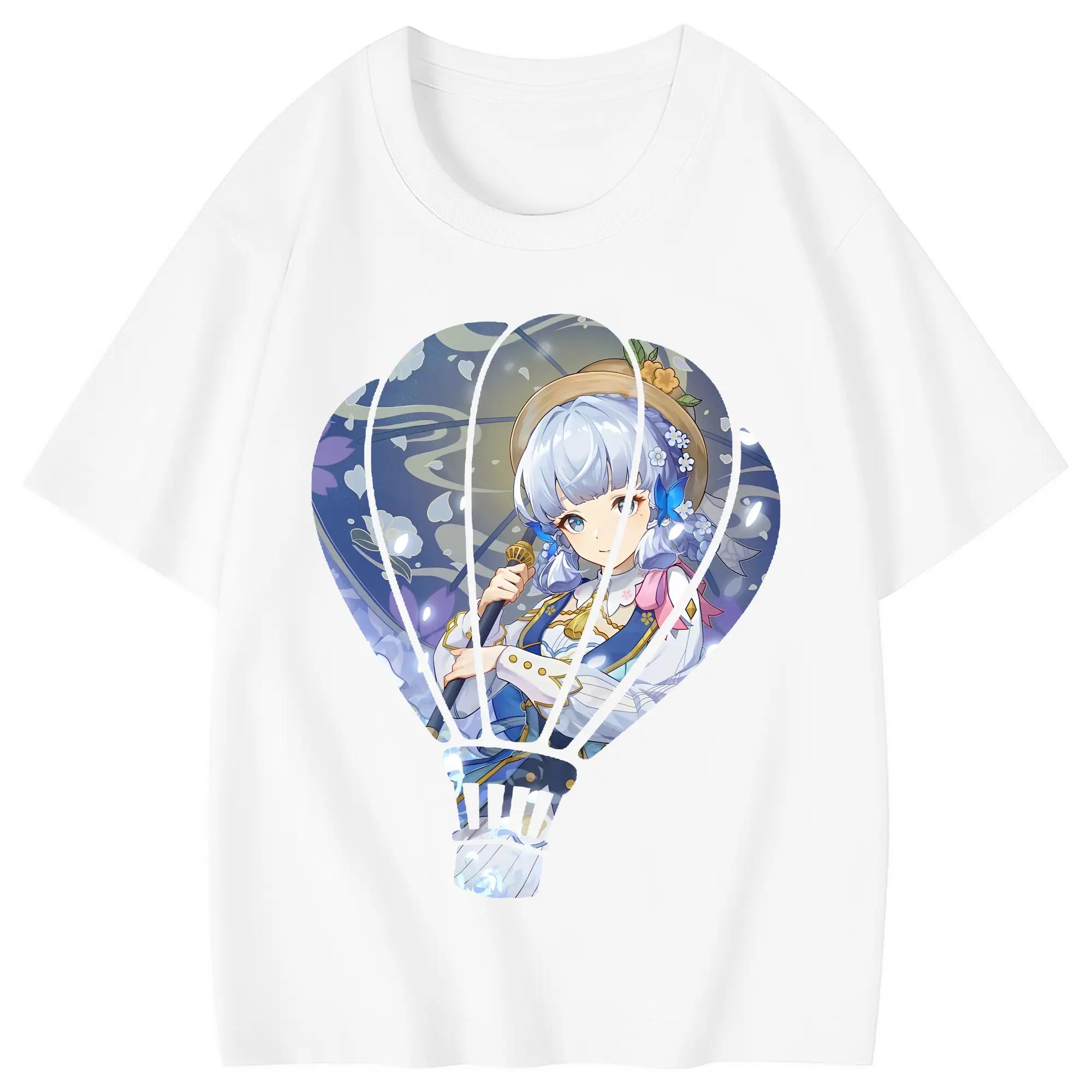 原 神 グッズ 神里綾華 - 綿100％ キッズTシャツ ・ フロントプリント ・ 快適 通気性 ・ スポーツ カジュアル 散歩用