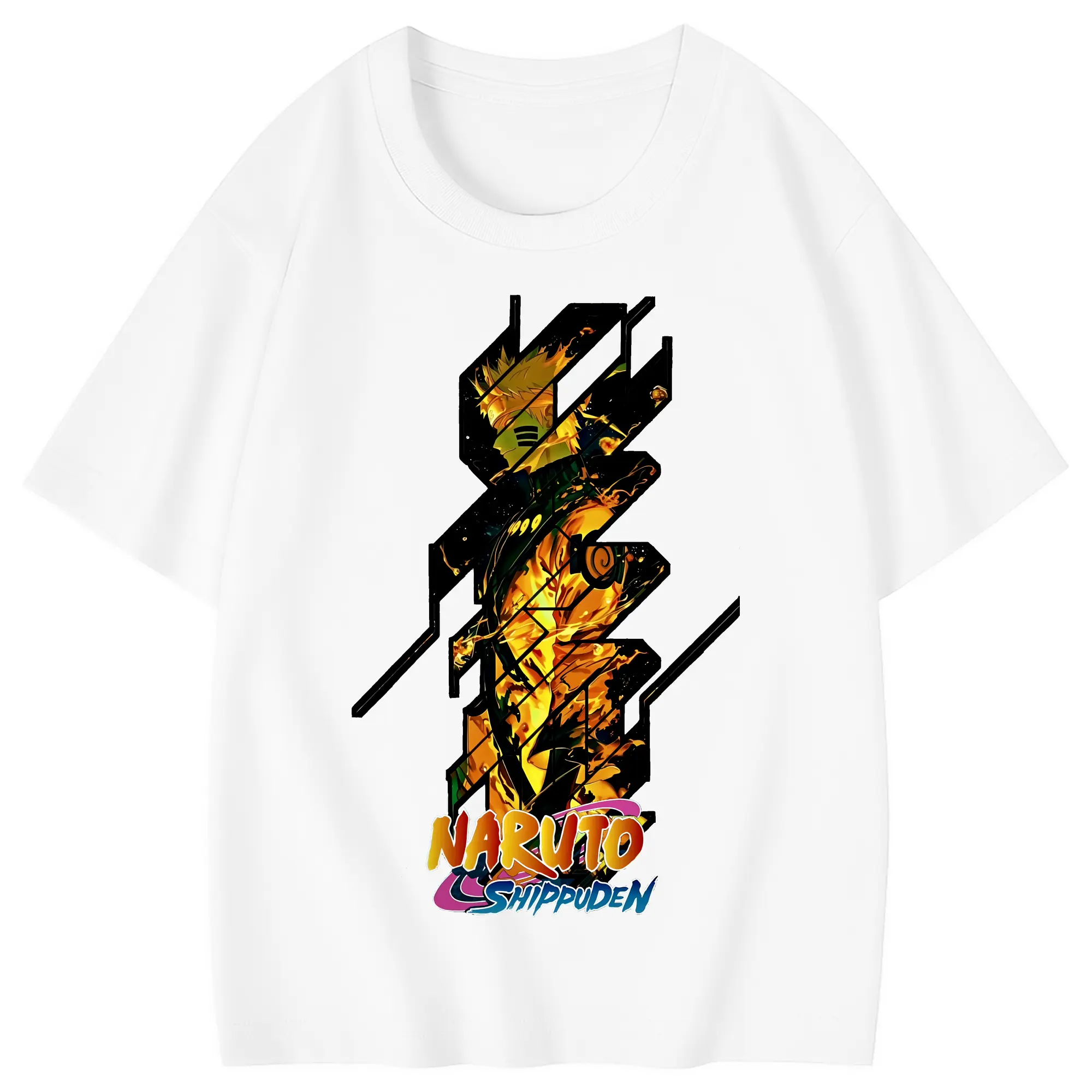 ナルト グッズ うずまき ナルト - 綿100％ キッズTシャツ ・ フロントプリント ・ 快適 通気性 ・ スポーツ カジュアル 散歩用