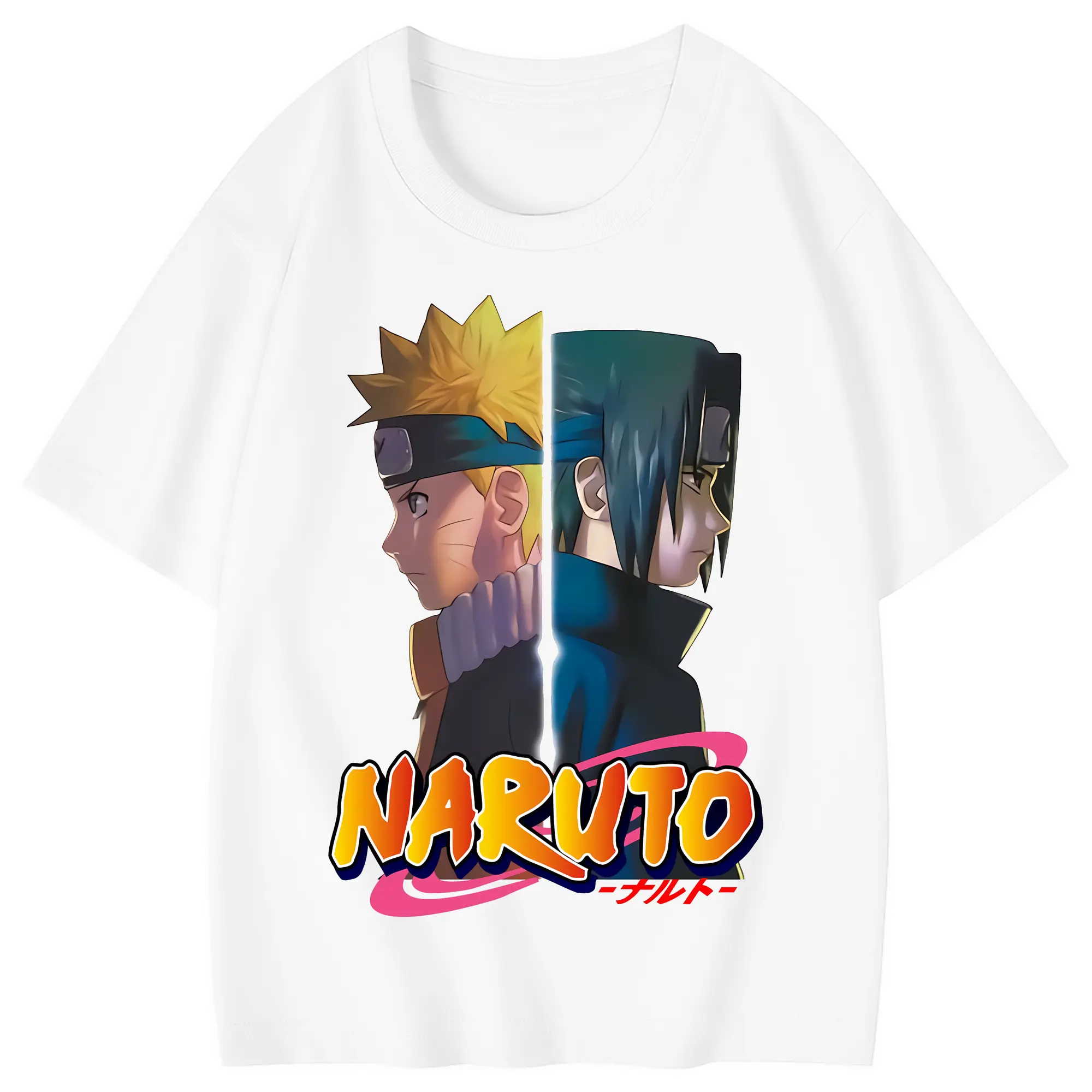 ナルト グッズ うずまき ナルト - 綿100％ キッズTシャツ ・ フロントプリント ・ 快適 通気性 ・ スポーツ カジュアル 散歩用