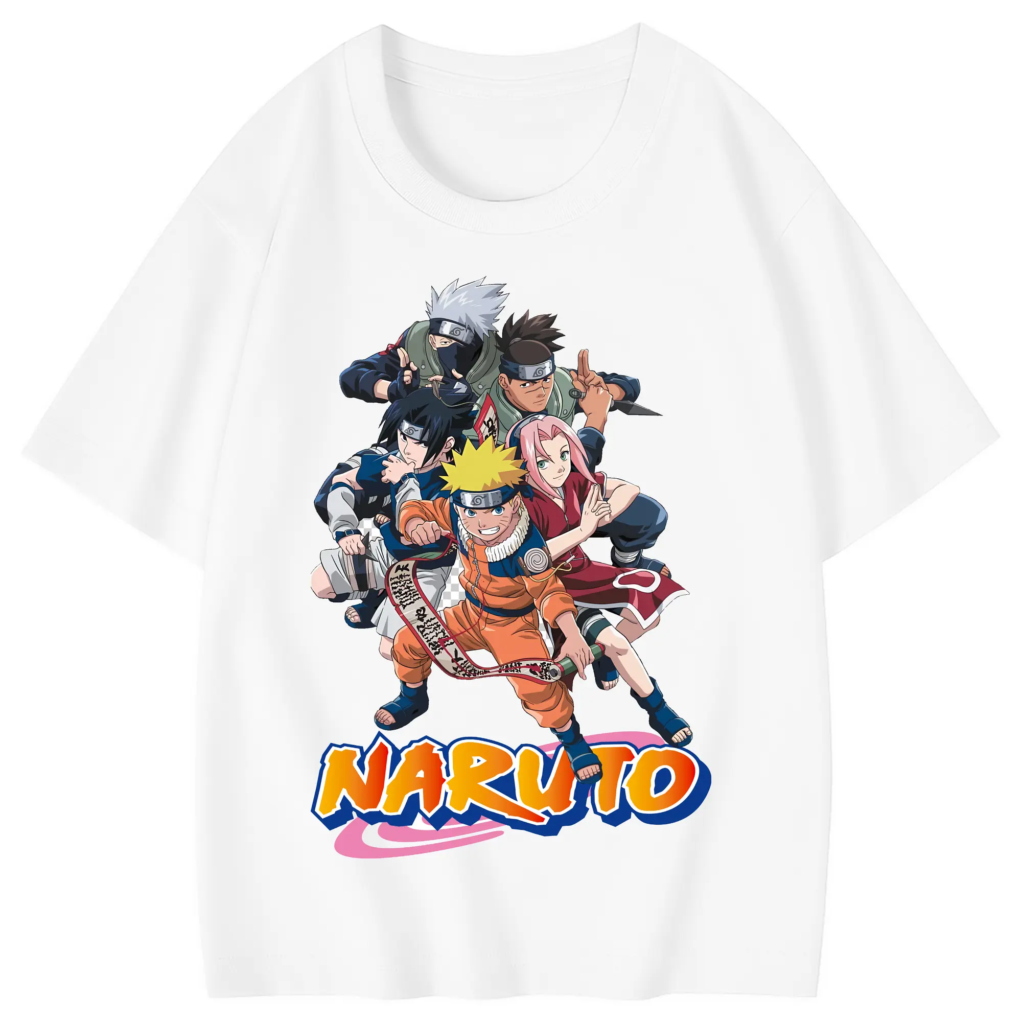 ナルト グッズ うずまき ナルト - 綿100％ キッズTシャツ ・ フロントプリント ・ 快適 通気性 ・ スポーツ カジュアル 散歩用