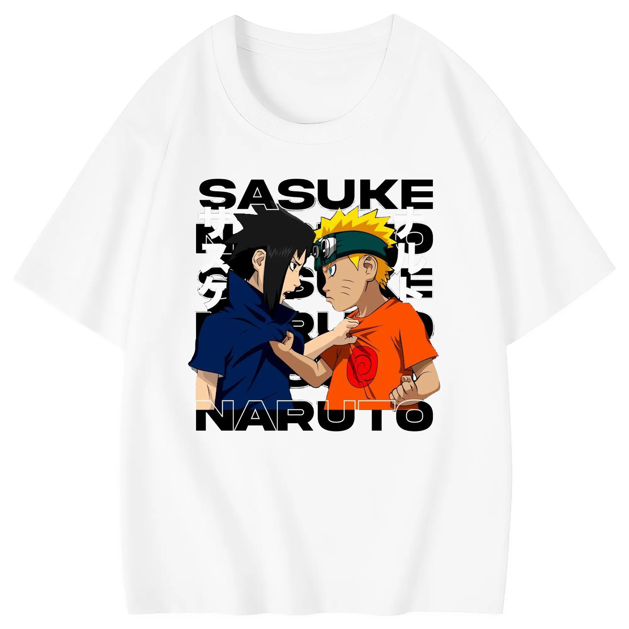 ナルト グッズ うずまき ナルト - 綿100％ キッズTシャツ ・ フロントプリント ・ 快適 通気性 ・ スポーツ カジュアル 散歩用