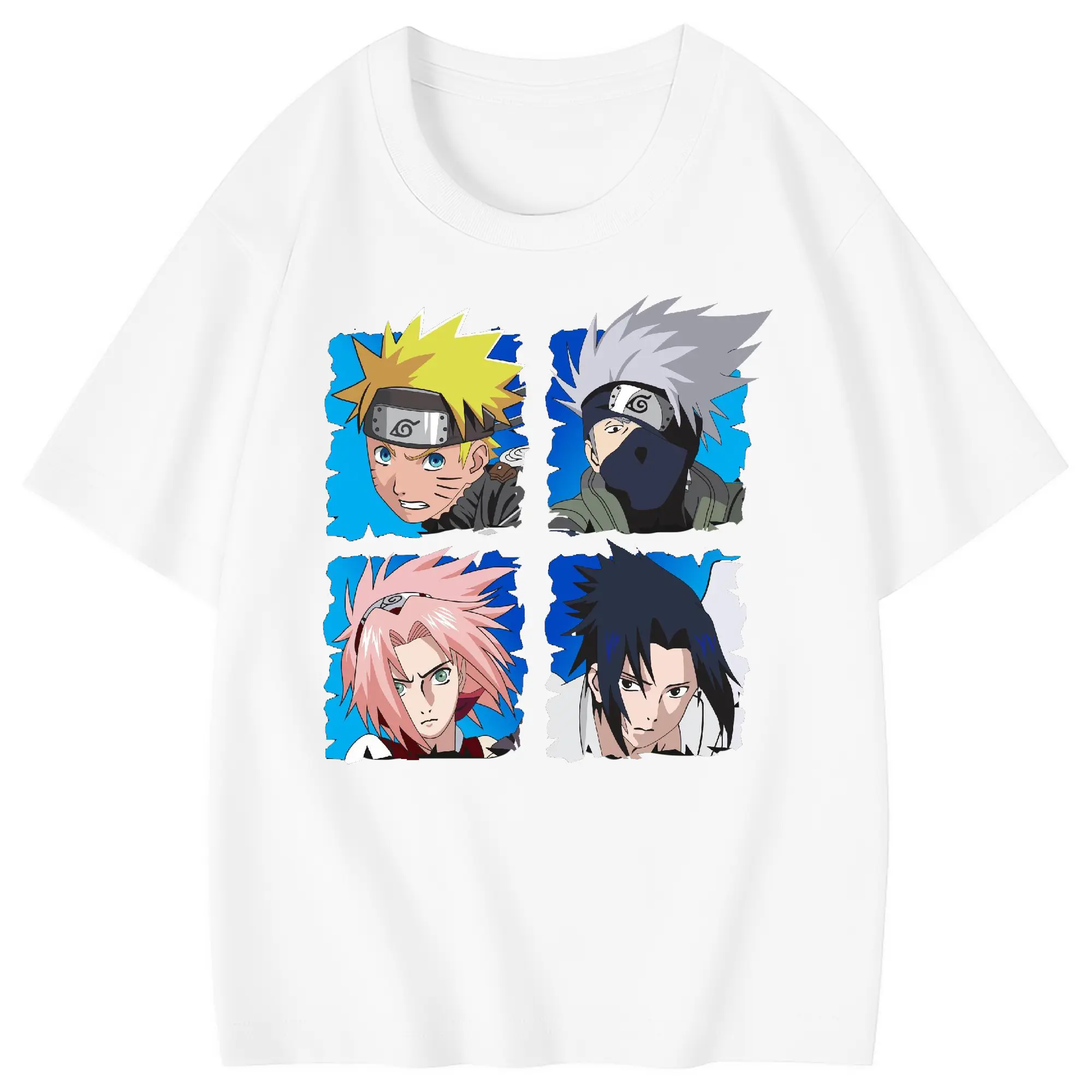 ナルト グッズ うずまき ナルト - 綿100％ キッズTシャツ ・ フロントプリント ・ 快適 通気性 ・ スポーツ カジュアル 散歩用