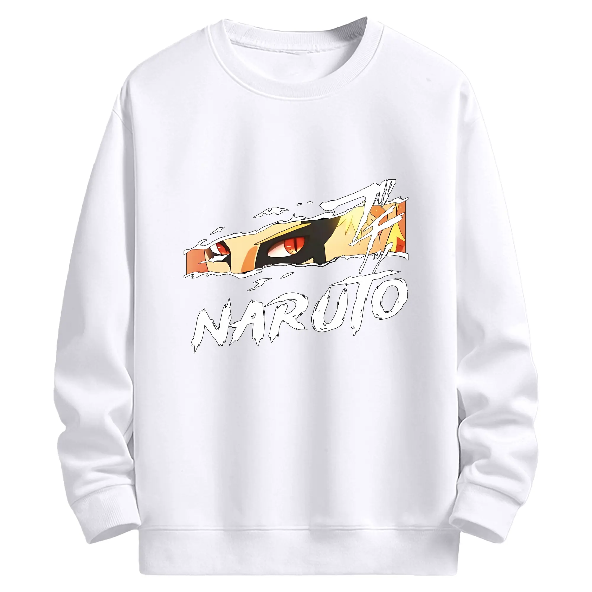 ナルト グッズ うずまき ナルト - 高品質 クルーネック スウェット ・ コットン59％ ポリエステル41％ ・ ユニセックス 長袖 トレーナー ・ カジュアル デイリー スポーツ 散歩用
