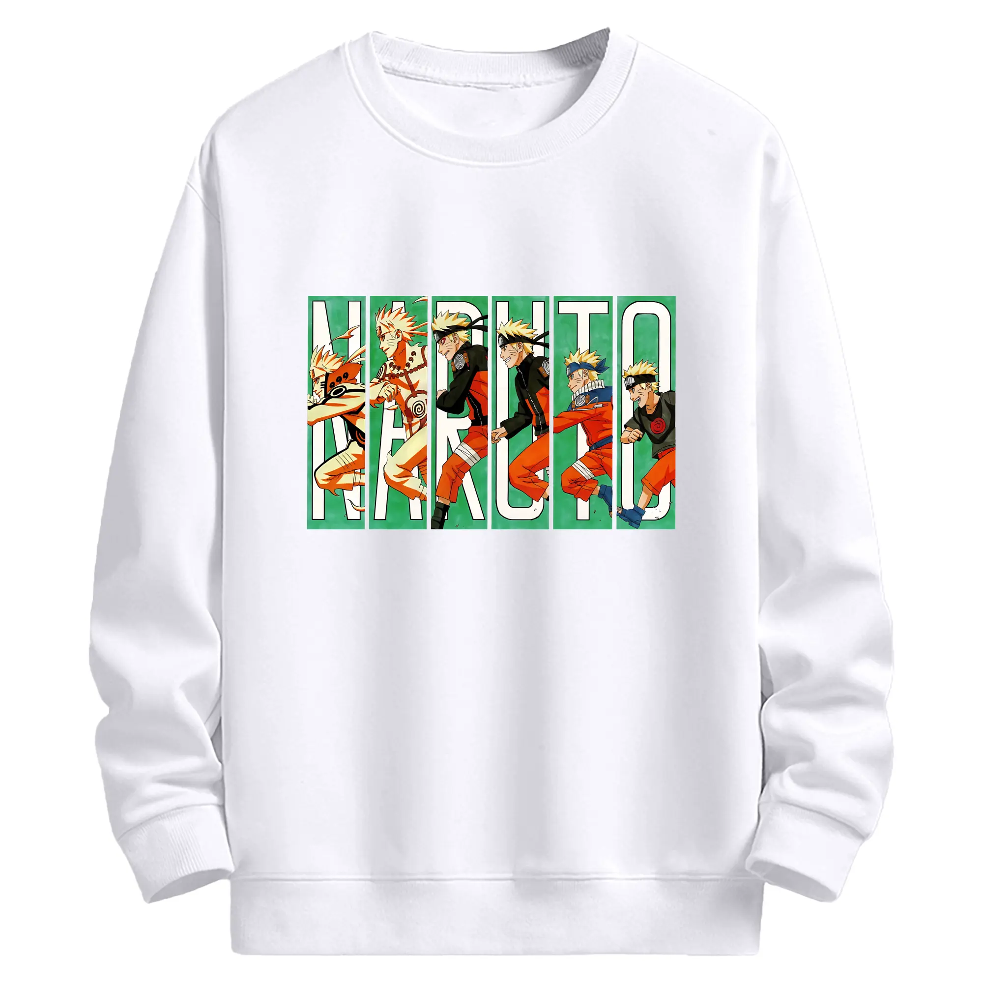 ナルト グッズ うずまき ナルト - 高品質 クルーネック スウェット ・ コットン59％ ポリエステル41％ ・ ユニセックス 長袖 トレーナー ・ カジュアル デイリー スポーツ 散歩用