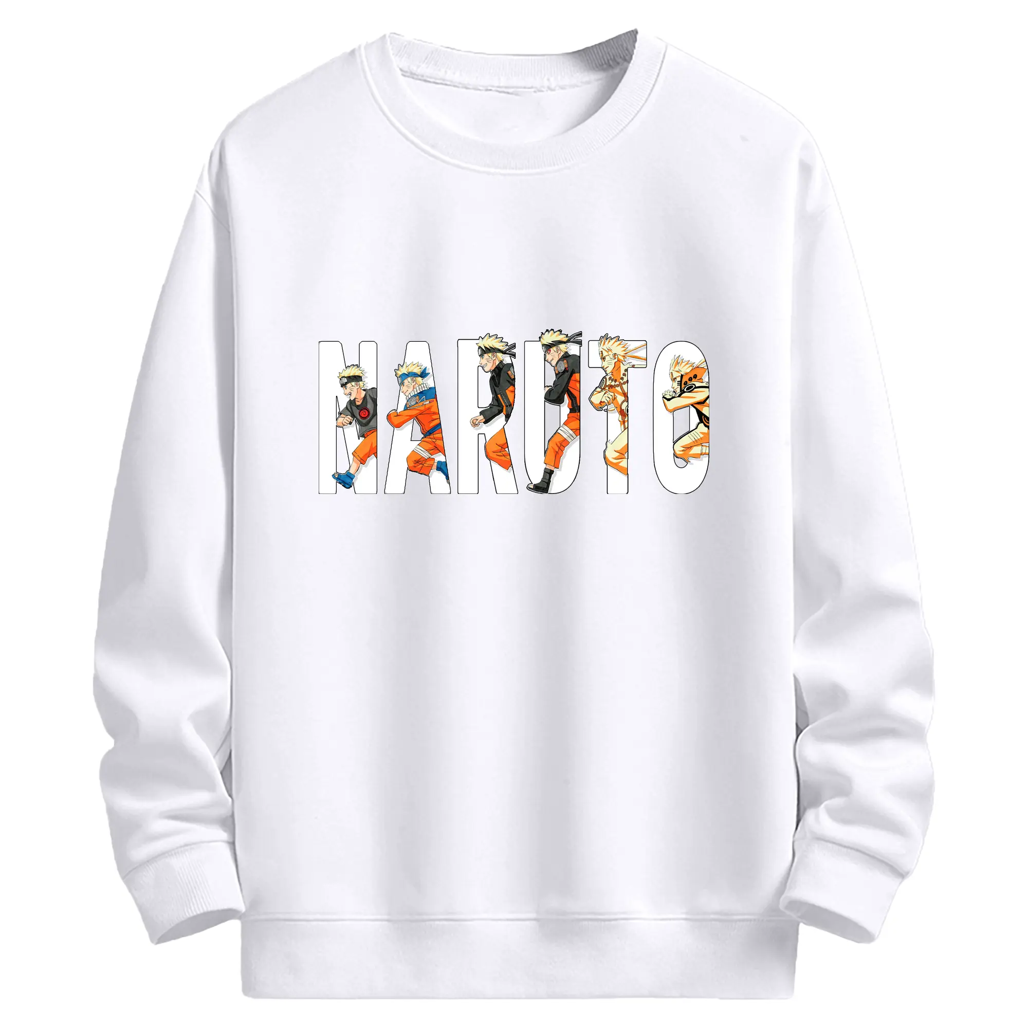 ナルト グッズ うずまき ナルト - 高品質 クルーネック スウェット ・ コットン59％ ポリエステル41％ ・ ユニセックス 長袖 トレーナー ・ カジュアル デイリー スポーツ 散歩用