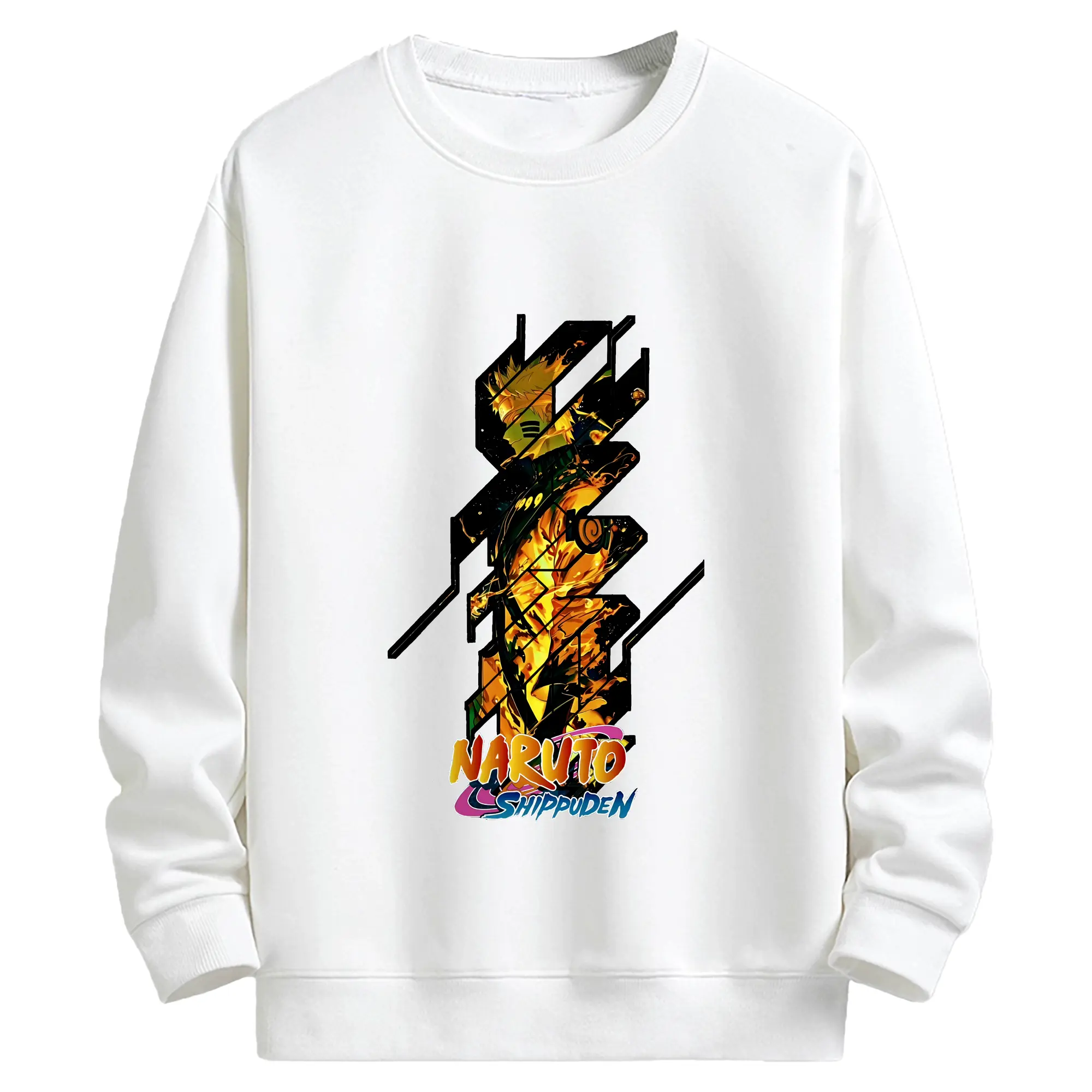 ナルト グッズ うずまき ナルト - キッズ クルーネックスウェットシャツ ・ フロントプリント ・ 綿80％ ポリエステル20％ ・ 快適 通学 スポーツ 日常使い お散歩用