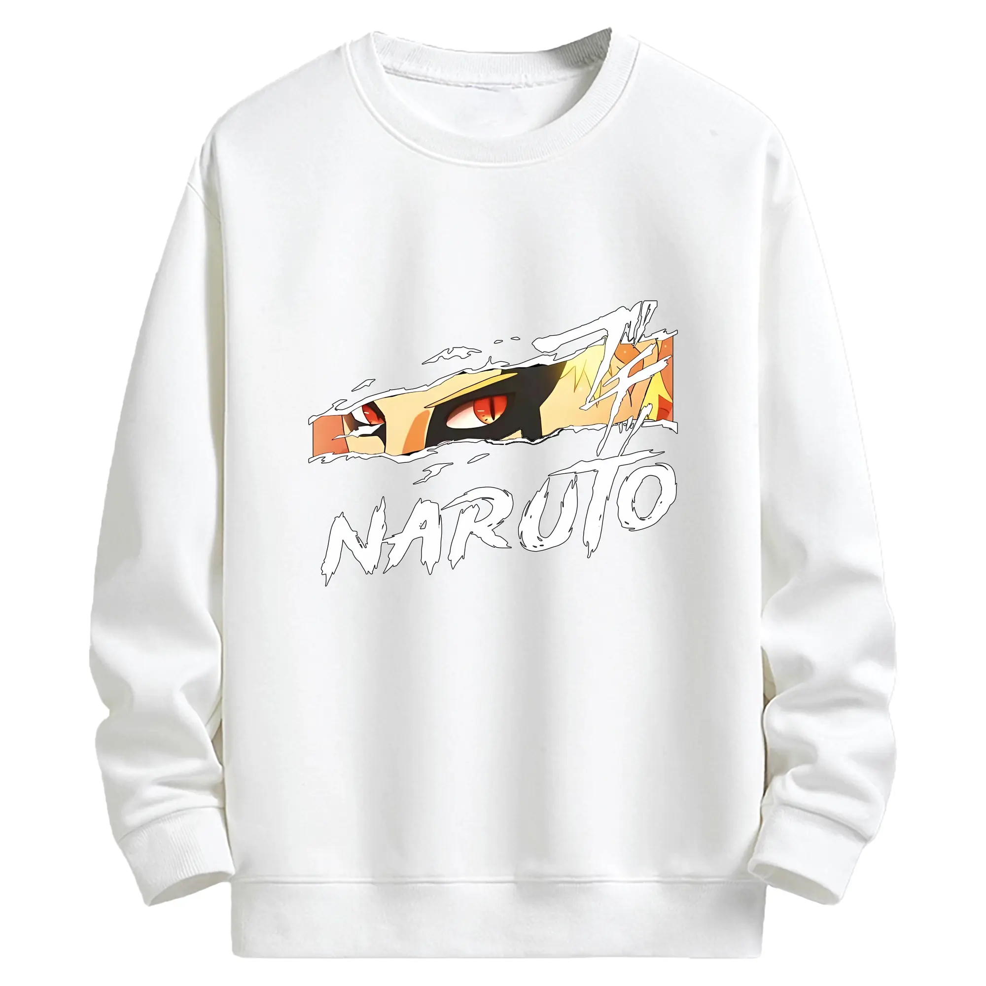 ナルト グッズ うずまき ナルト - キッズ クルーネックスウェットシャツ ・ フロントプリント ・ 綿80％ ポリエステル20％ ・ 快適 通学 スポーツ 日常使い お散歩用