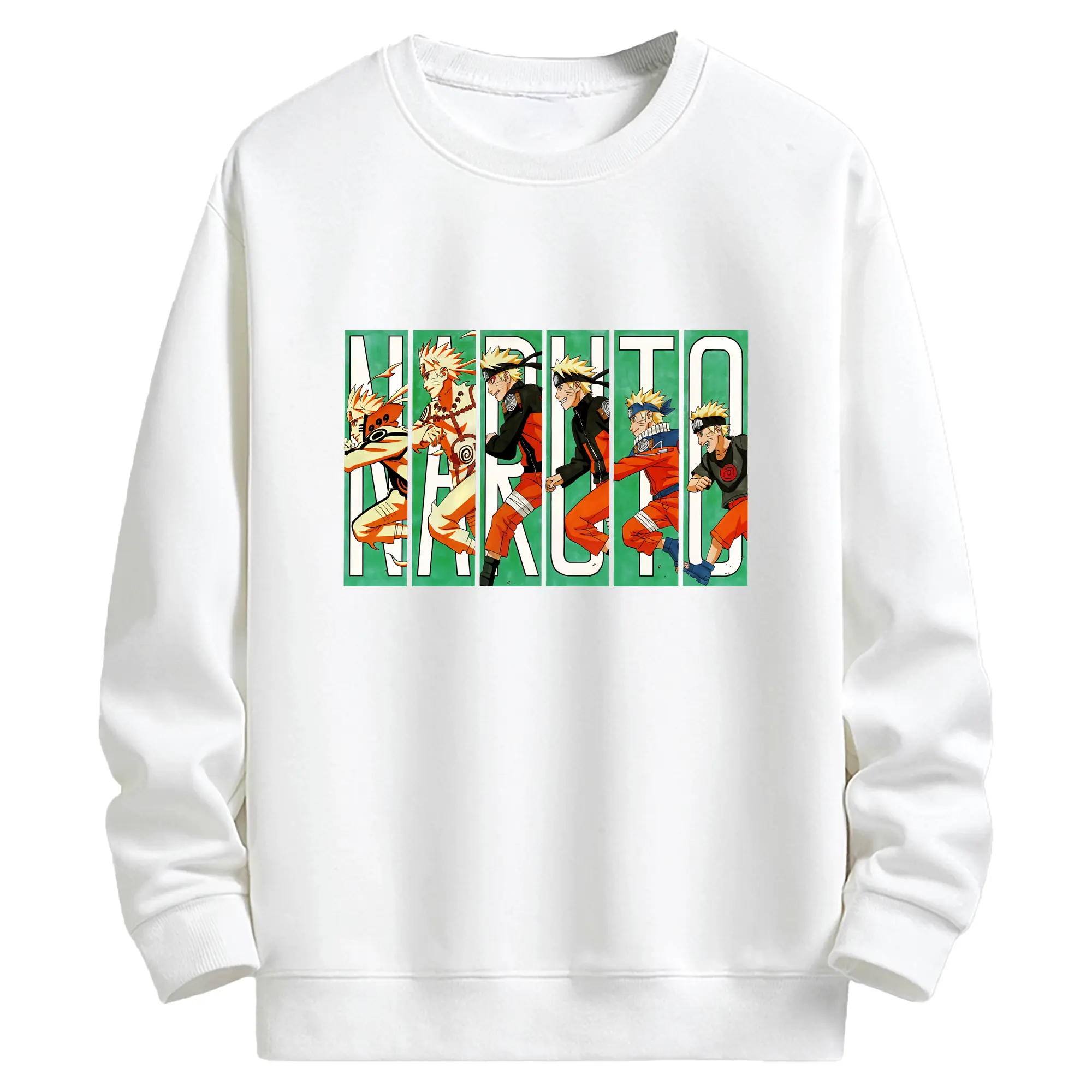 ナルト グッズ うずまき ナルト - キッズ クルーネックスウェットシャツ ・ フロントプリント ・ 綿80％ ポリエステル20％ ・ 快適 通学 スポーツ 日常使い お散歩用