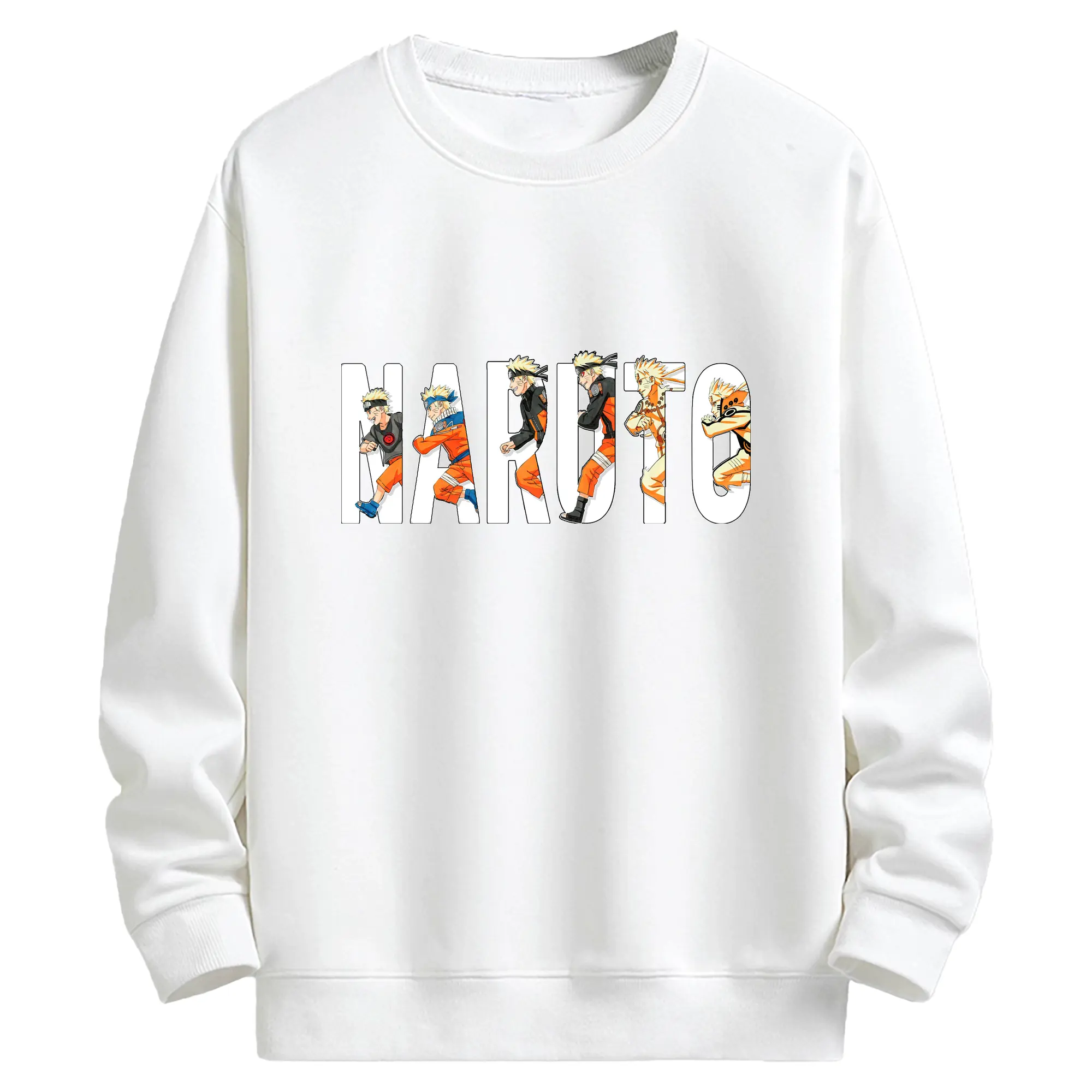 ナルト グッズ うずまき ナルト - キッズ クルーネックスウェットシャツ ・ フロントプリント ・ 綿80％ ポリエステル20％ ・ 快適 通学 スポーツ 日常使い お散歩用