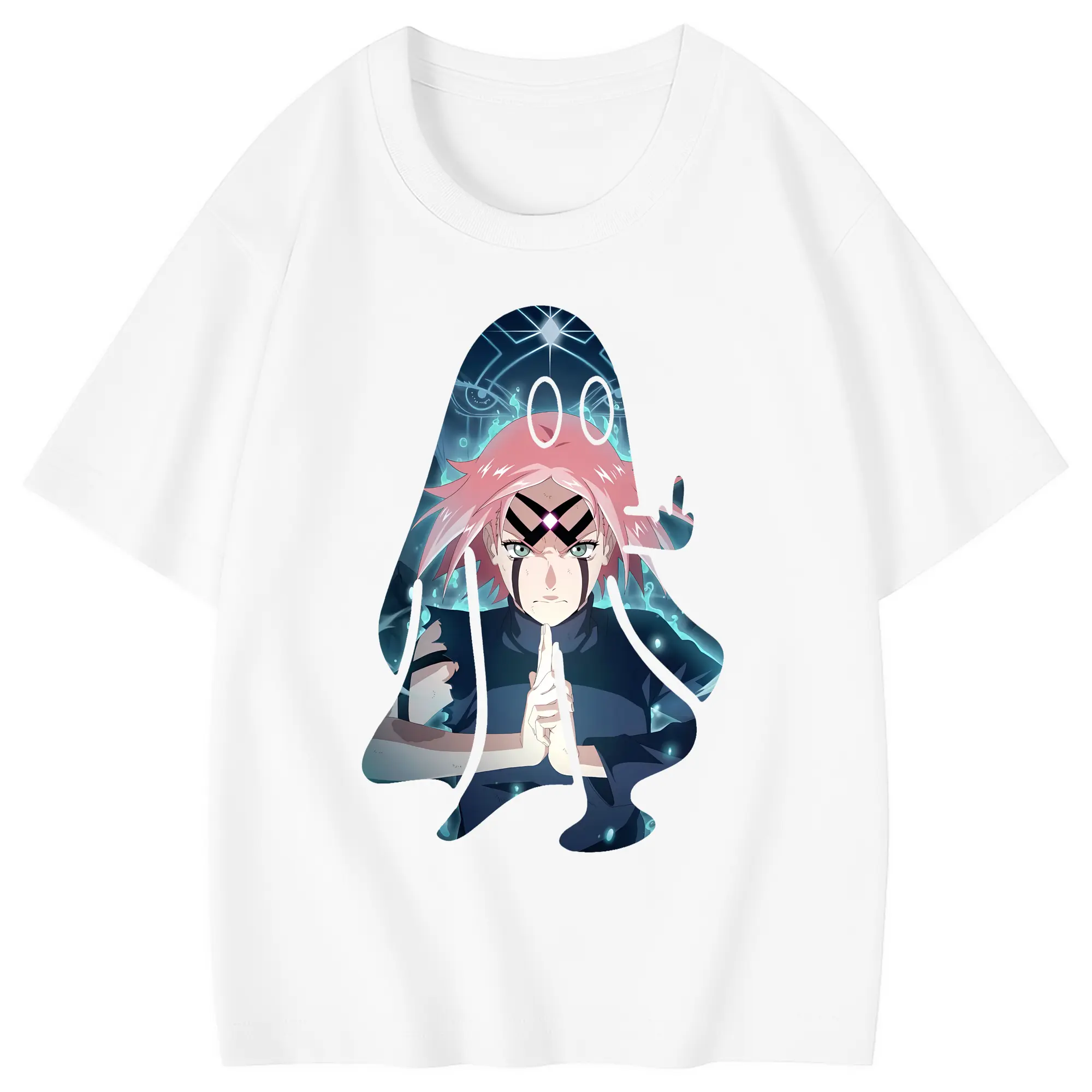 ナルト グッズ はるの さくら - 綿100％ キッズTシャツ ・ フロントプリント ・ 快適 通気性 ・ スポーツ カジュアル 散歩用