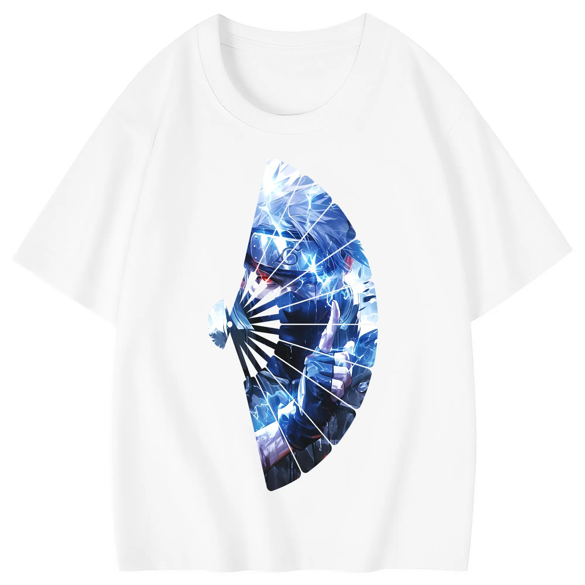 ナルト グッズ はたけ カカシ - 綿100％ キッズTシャツ ・ フロントプリント ・ 快適 通気性 ・ スポーツ カジュアル 散歩用