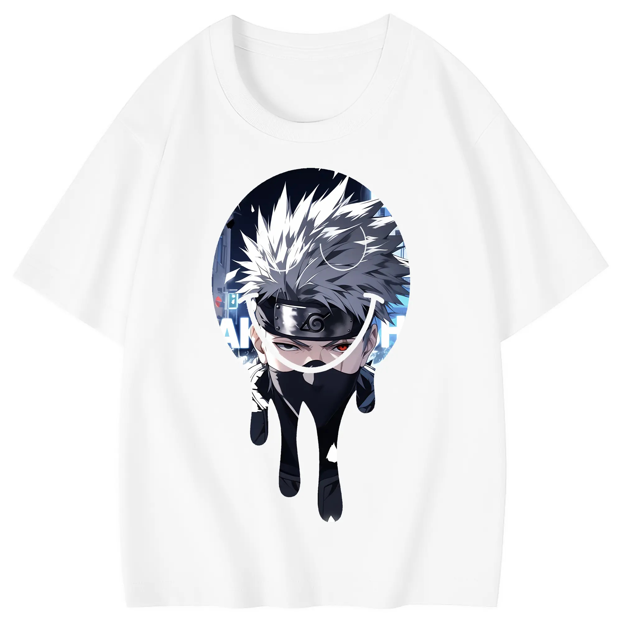 ナルト グッズ はたけ カカシ - 綿100％ キッズTシャツ ・ フロントプリント ・ 快適 通気性 ・ スポーツ カジュアル 散歩用