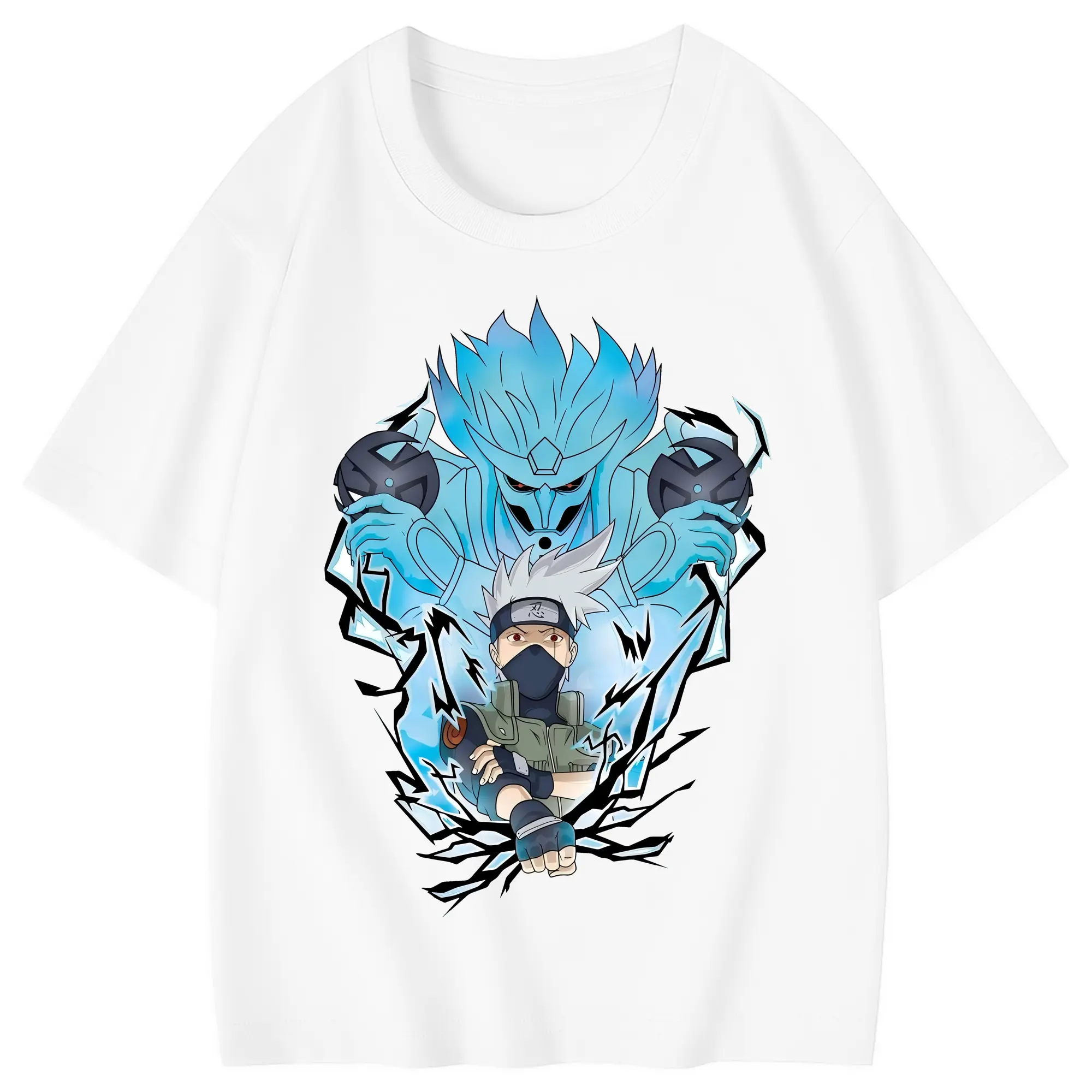 ナルト グッズ はたけ カカシ - 綿100％ キッズTシャツ ・ フロントプリント ・ 快適 通気性 ・ スポーツ カジュアル 散歩用